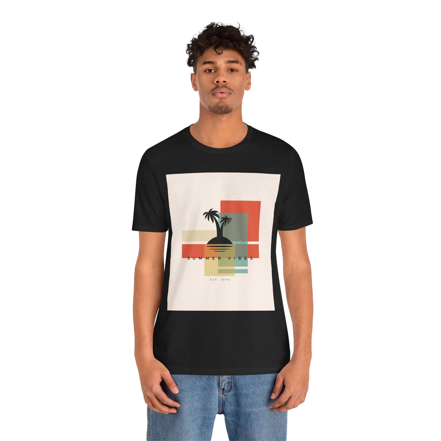 Tropical Sunset Tee, Summer Vibes Shirt, Vacation Outfit, Unisex Graphic Tee, Gift for Beach Lovers, Casual Wear