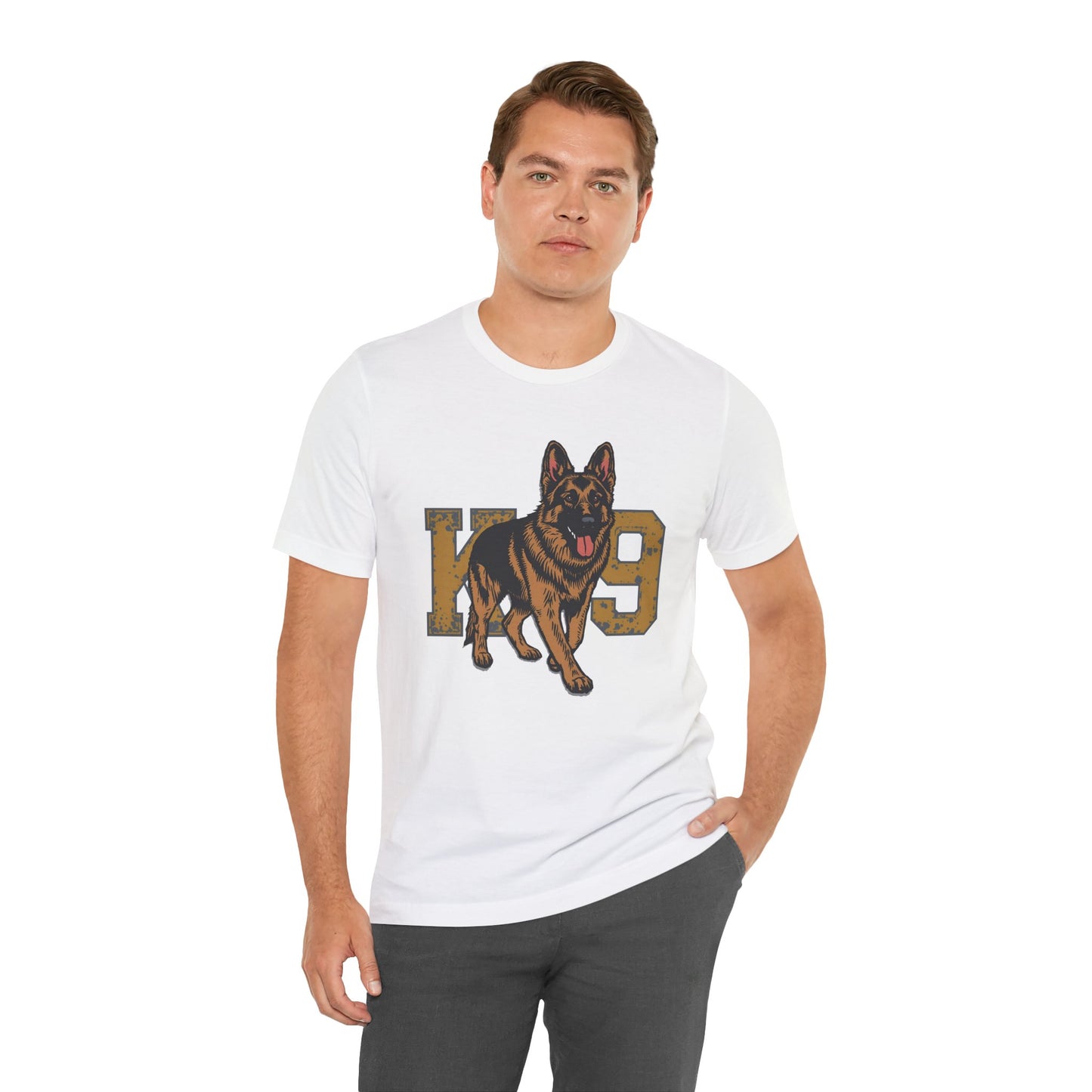 K9 Dog Lover German Shepherd Tee, Pet Owner Gift, Unisex Jersey Shirt