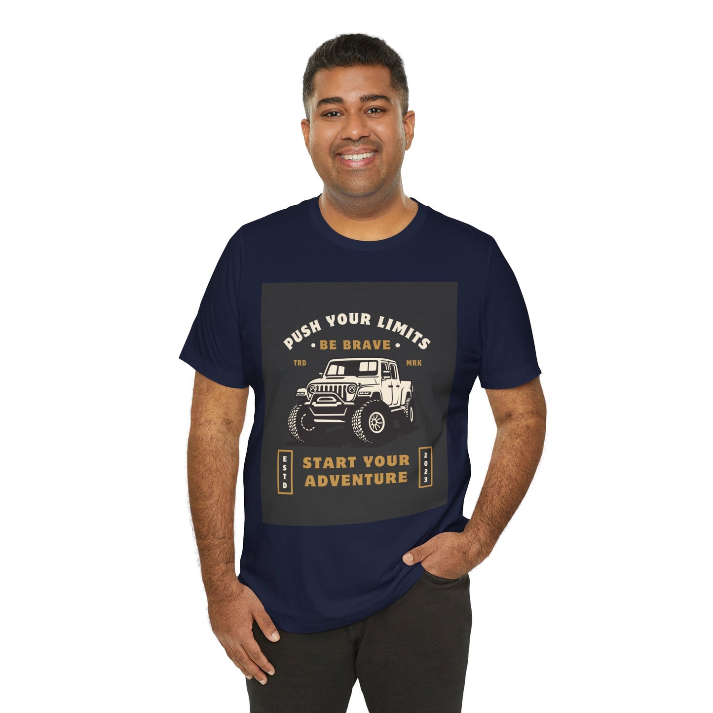 Push Your Limits Adventure-Inspiring Unisex Jersey Tee, Outdoor Shirt, Motivational T-Shirt, Gift for Adventurers, Hiking Apparel, Travel Tee