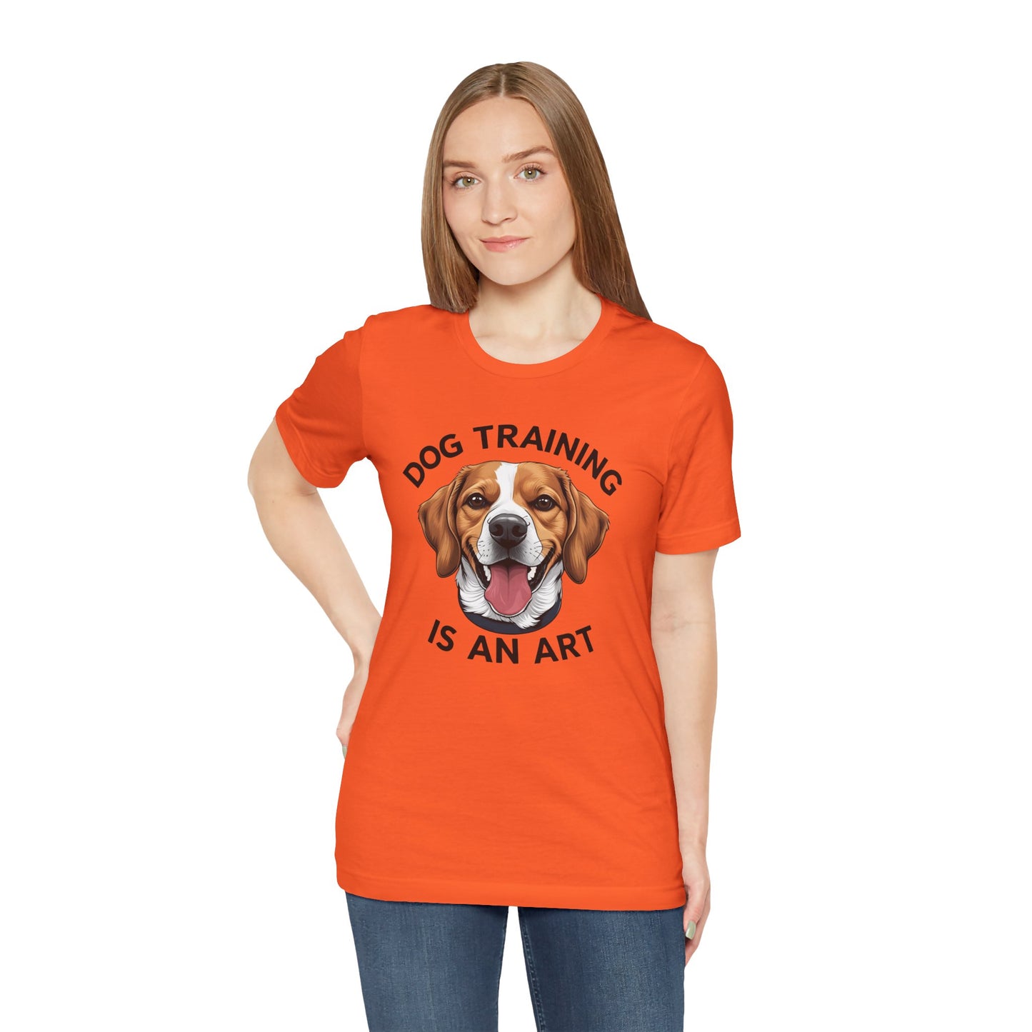 Dog Training is An Art Tee - Unisex Jersey Short Sleeve, Gift for Dog Lovers, Training T-Shirt, Dog Owner Apparel, Cute Canine Shirt