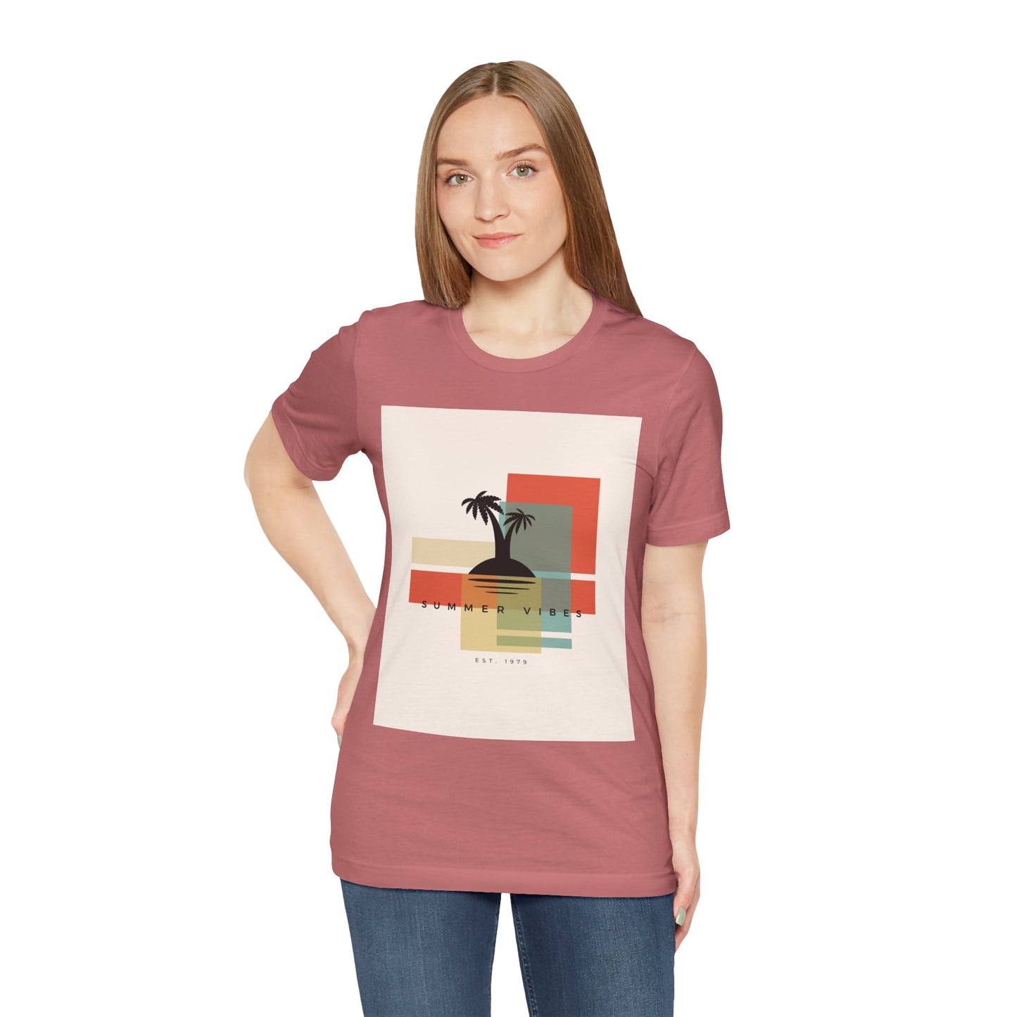 Tropical Sunset Tee, Summer Vibes Shirt, Vacation Outfit, Unisex Graphic Tee, Gift for Beach Lovers, Casual Wear