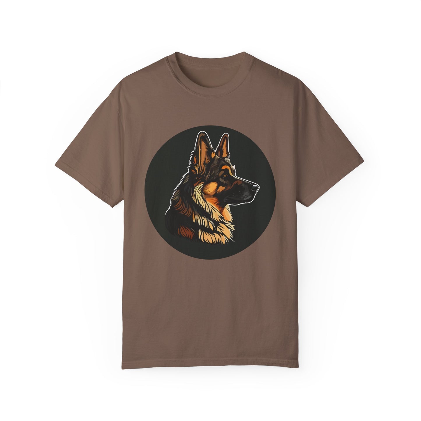 Unisex T-Shirt With Close Up Graphic of German Shepherd | Casual Pet Apparel