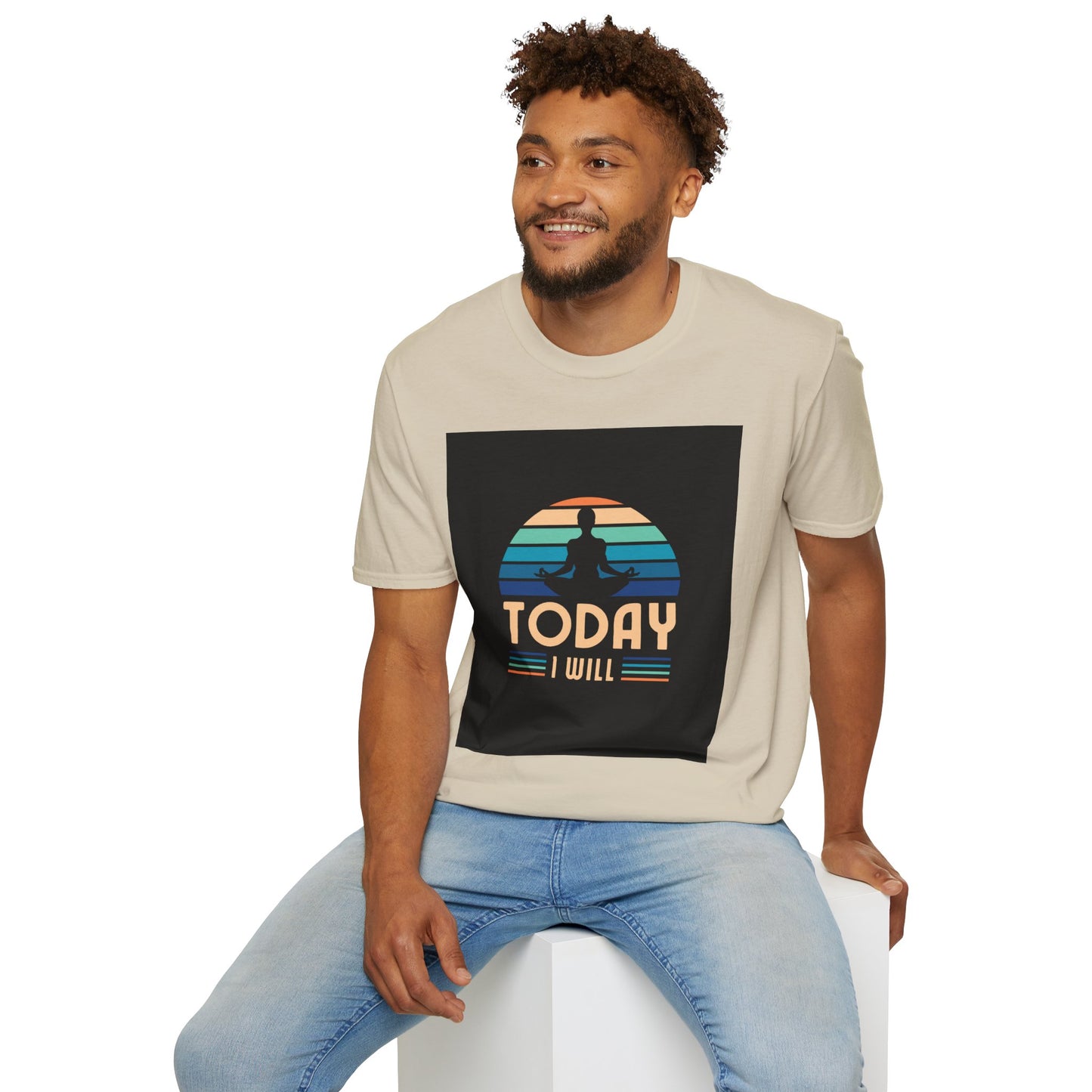 Mindfulness Motivation Unisex T-Shirt, Positive Quote Today I Will Shirt, Inspirational Graphic Tee, Yoga Apparel, Gift for Meditation Lovers