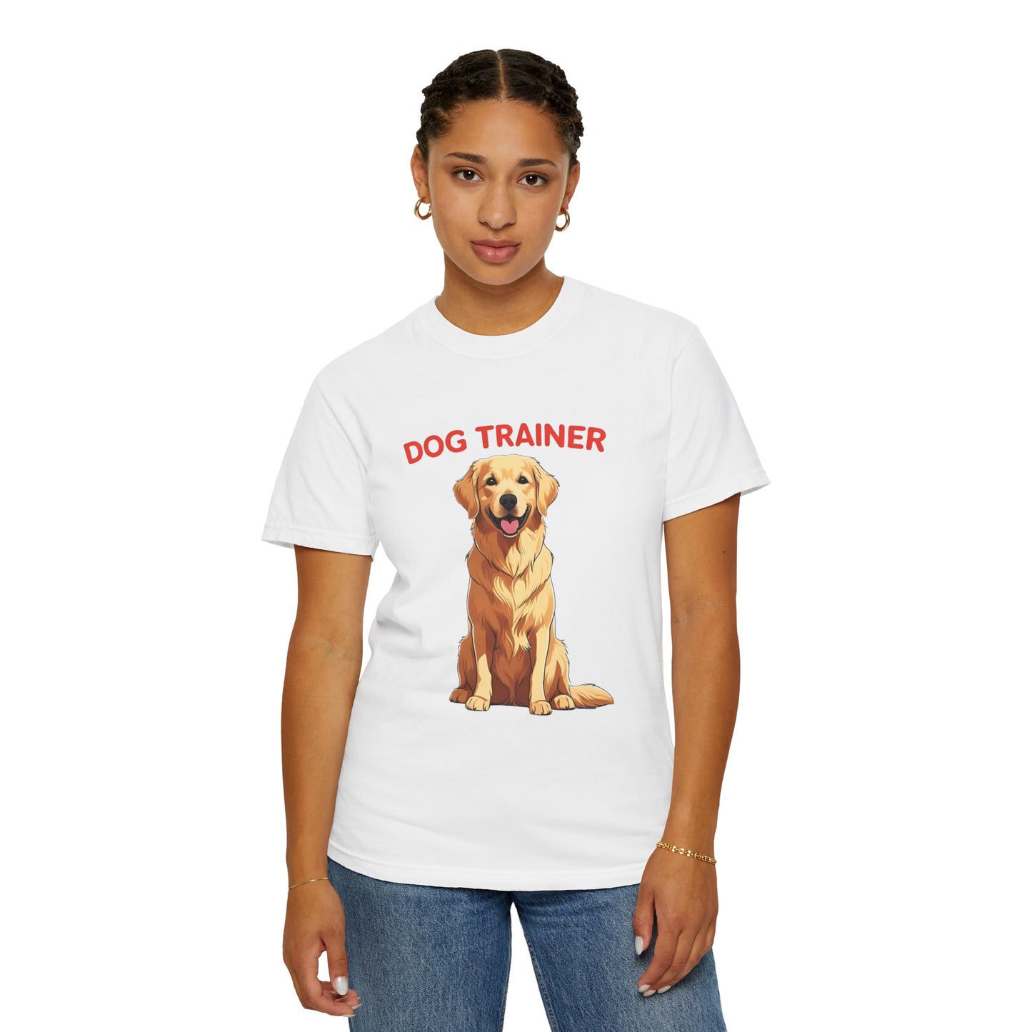 Dog Trainer Unisex Garment-Dyed T-Shirt | Perfect Gift for Dog Lovers, Pet Owners, Trainers, Birthdays, and Everyday Use