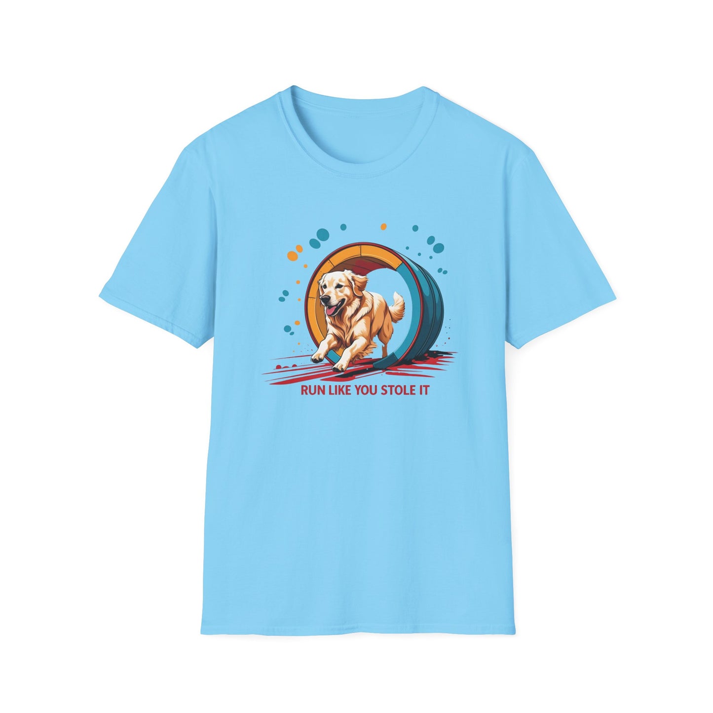 Dog Agility T-Shirt - Run Like You Stole It, Perfect for Dog Trainers, Summer Outfits, Fun Casual Wear