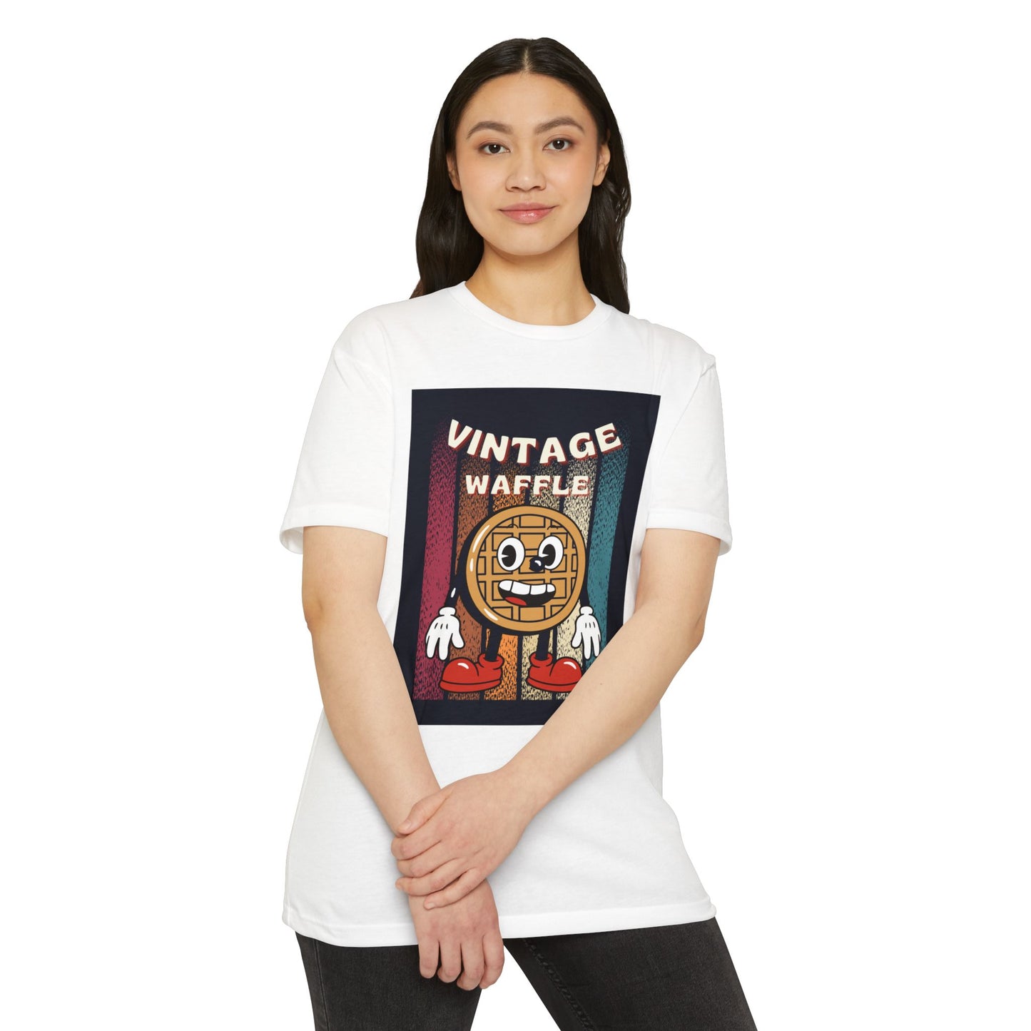 Vintage Waffle Unisex T-Shirt, Fun Retro Tee, Foodie Apparel, Perfect Gift for Breakfast Lovers, Casual Everyday Wear, Unique Graphic Shirt