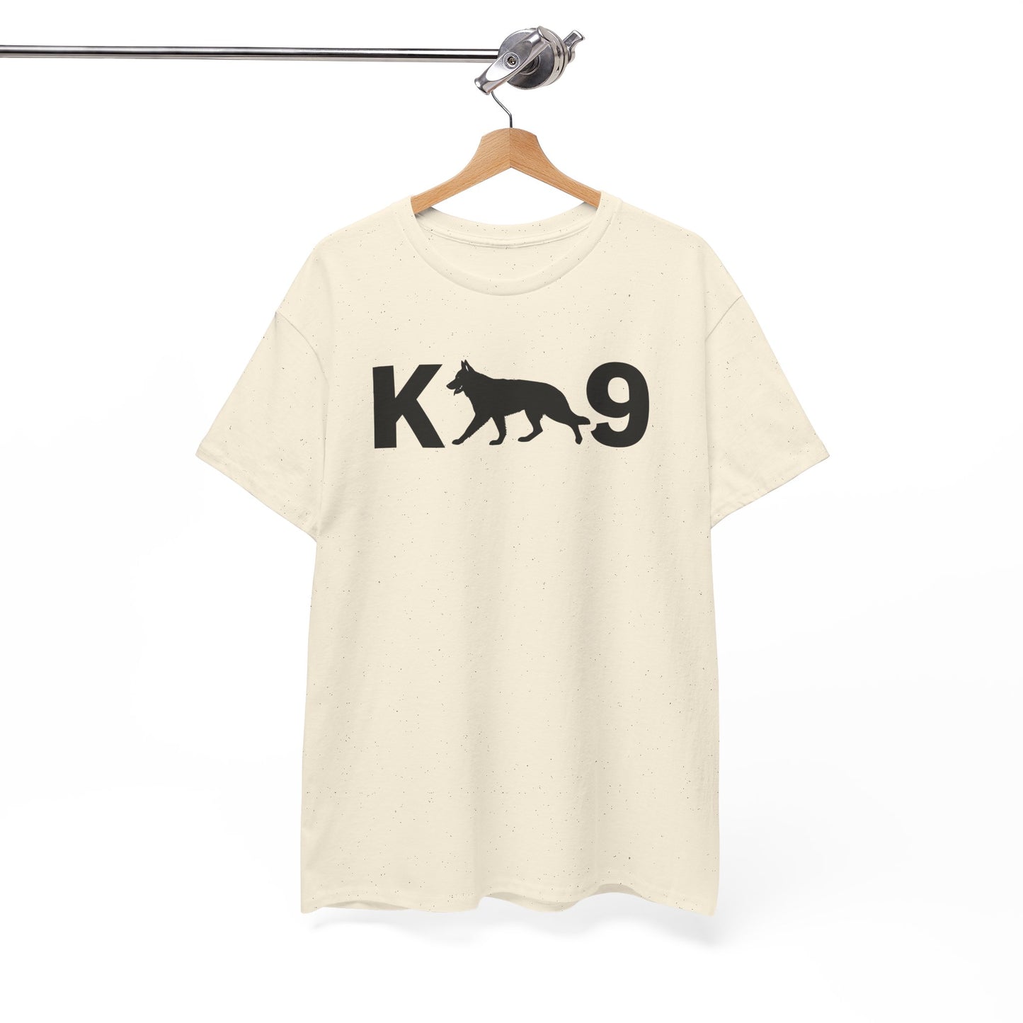 Black German Shepherd K9 Unisex Heavy Cotton Tee - Perfect for Dog Lovers, Pet Owners