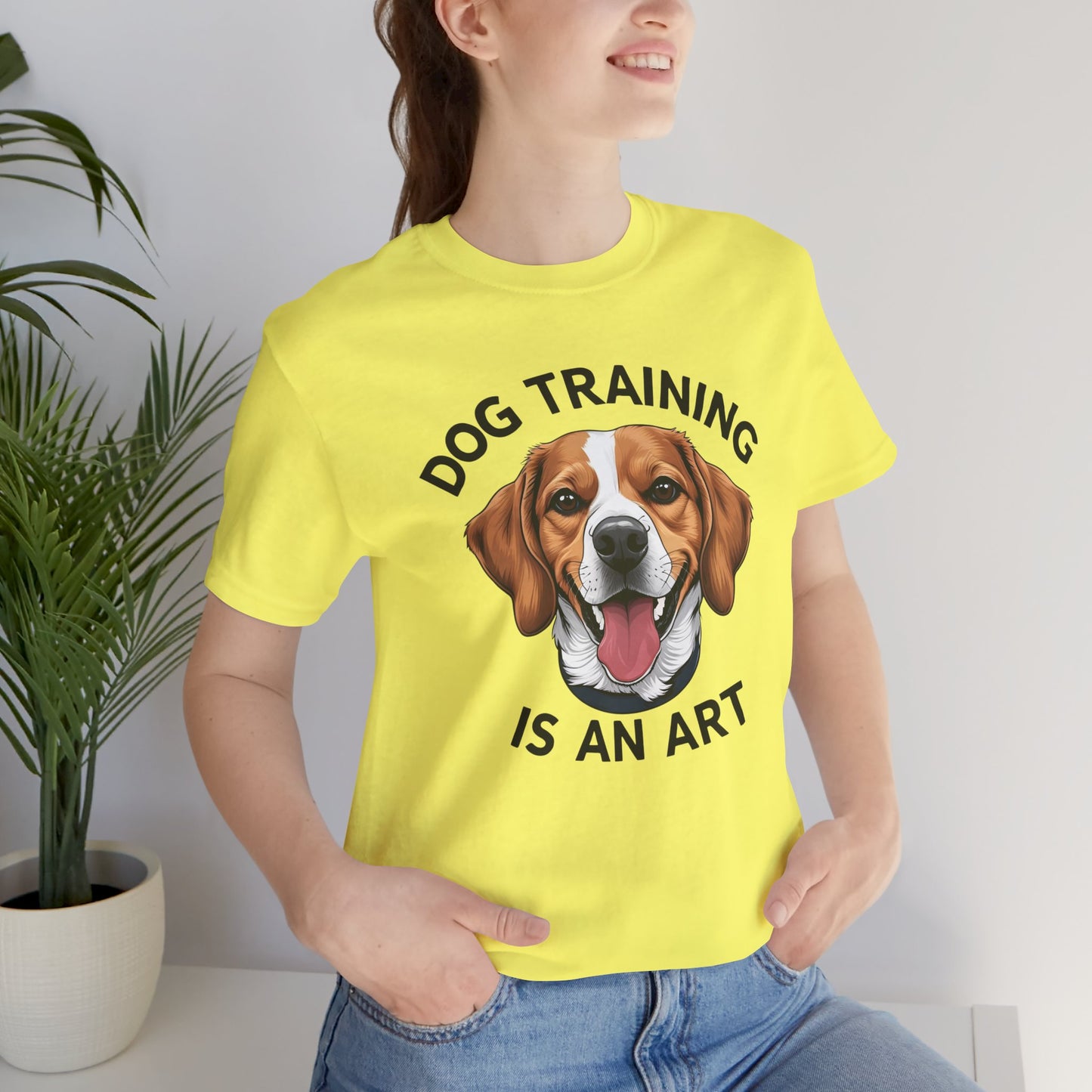Dog Training is An Art Tee - Unisex Jersey Short Sleeve, Gift for Dog Lovers, Training T-Shirt, Dog Owner Apparel, Cute Canine Shirt