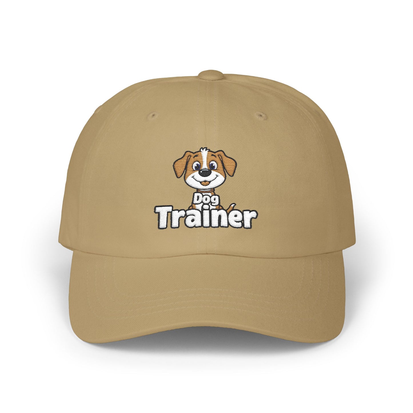 Embroidered Dog Trainer Classic Dad Cap Featuring a Cute Funny Dog | Dog-themed Accessories