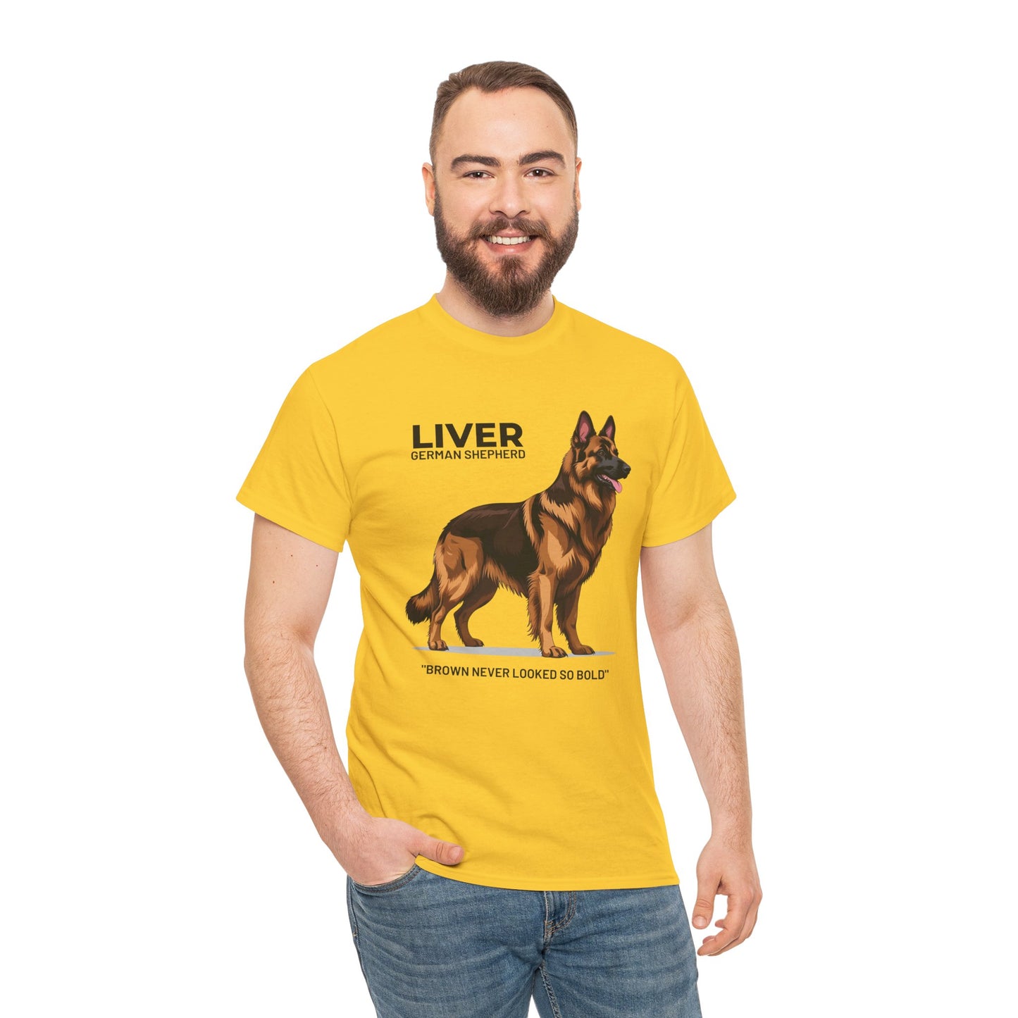 Liver German Shepherd Lover Tee - Brown Never Looked So Bold | Dog Owner Gift, Pet Parent Shirt, Animal Lover Apparel