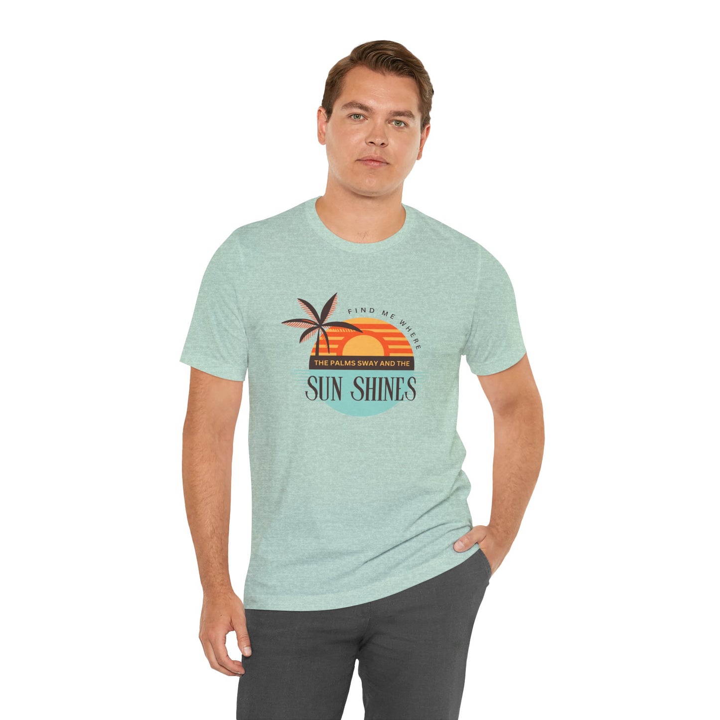 Tropical Vibes Tee - Relaxing Beach Sunset Design for Travelers and Summer Lovers, Perfect Gift for Vacations, Beach Days, and Casual Style
