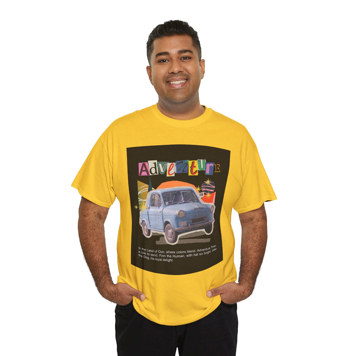 Adventure-Themed Unisex Cotton Tee, Retro Car Graphic Tee, Travel T-Shirt, Gift for Adventurers, Vintage Exploration Top