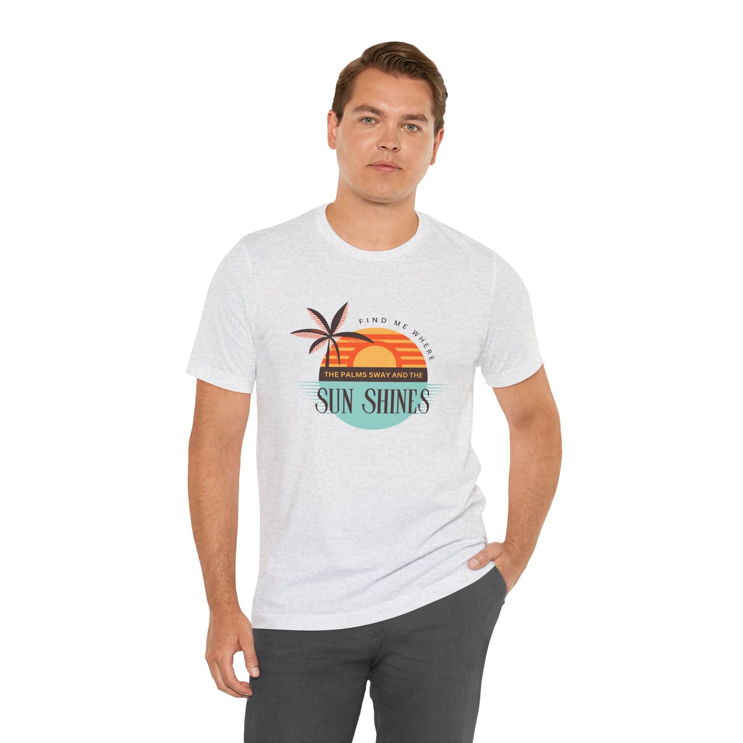 Tropical Vibes Tee - Relaxing Beach Sunset Design for Travelers and Summer Lovers, Perfect Gift for Vacations, Beach Days, and Casual Style