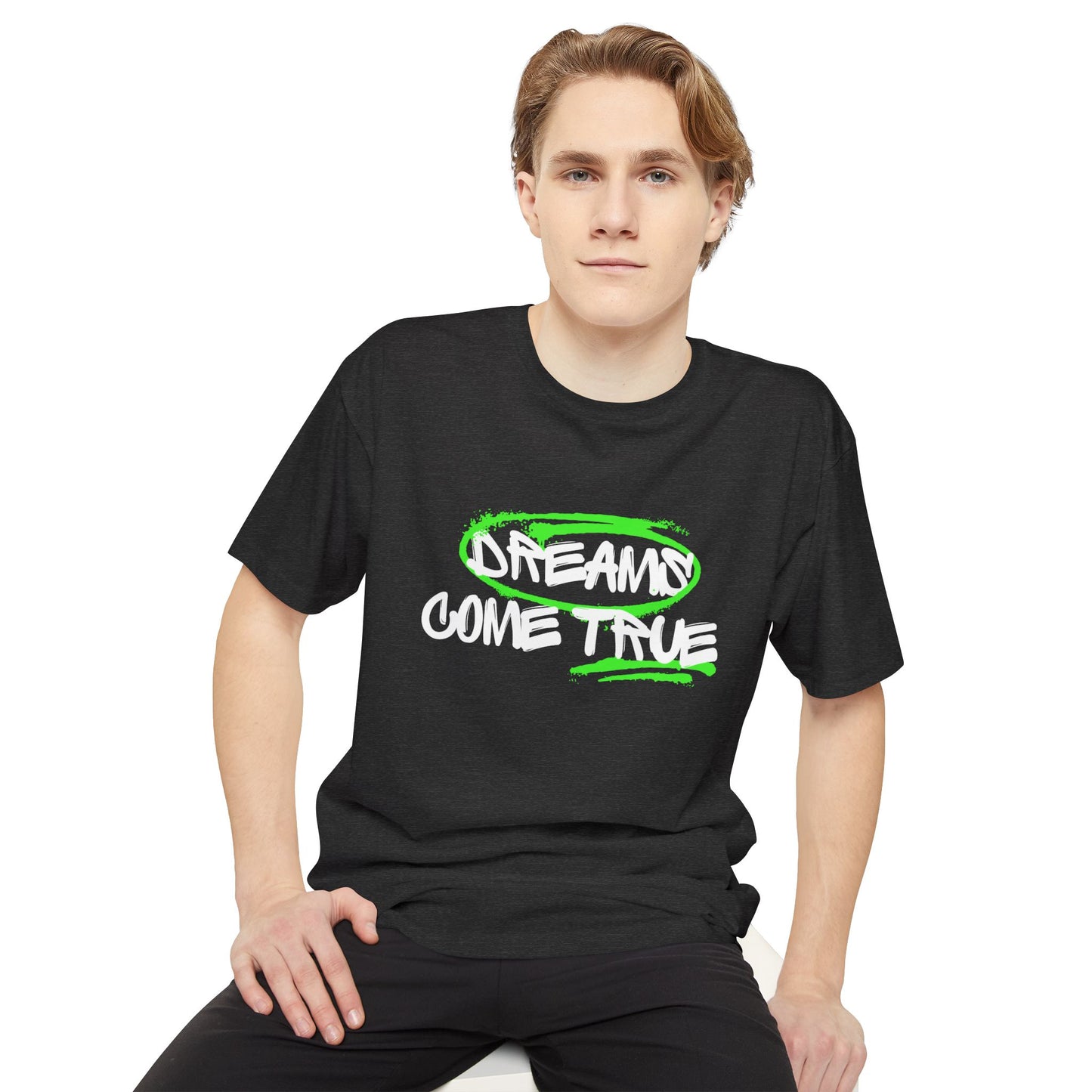 Dreams Come True Unisex Long Body Urban Tee - Relaxed Fit Graphic Tee for Casual Wear, Streetwear, Gift for Dreamers, Motivational