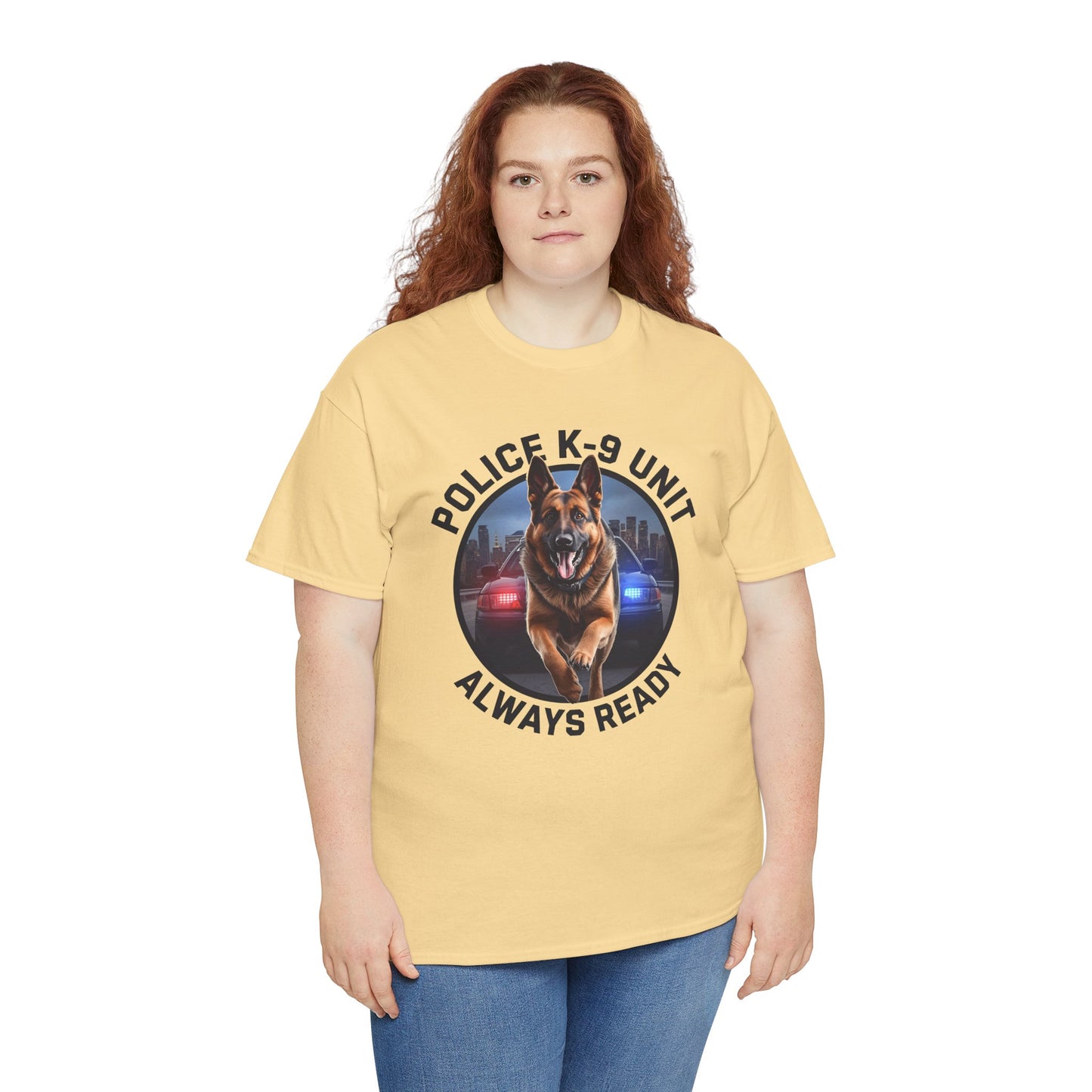 Police K-9 Unit Tee, Always Ready Graphic Tee, Dog Lover Gift, Police Support Shirt, Police Dog Merchandise