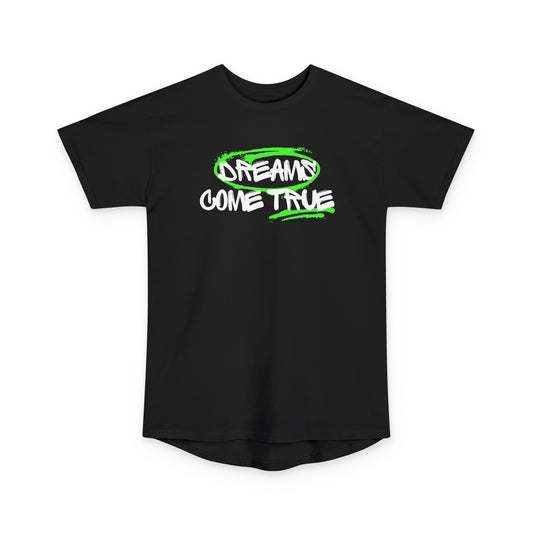 Dreams Come True Unisex Long Body Urban Tee - Relaxed Fit Graphic Tee for Casual Wear, Streetwear, Gift for Dreamers, Motivational
