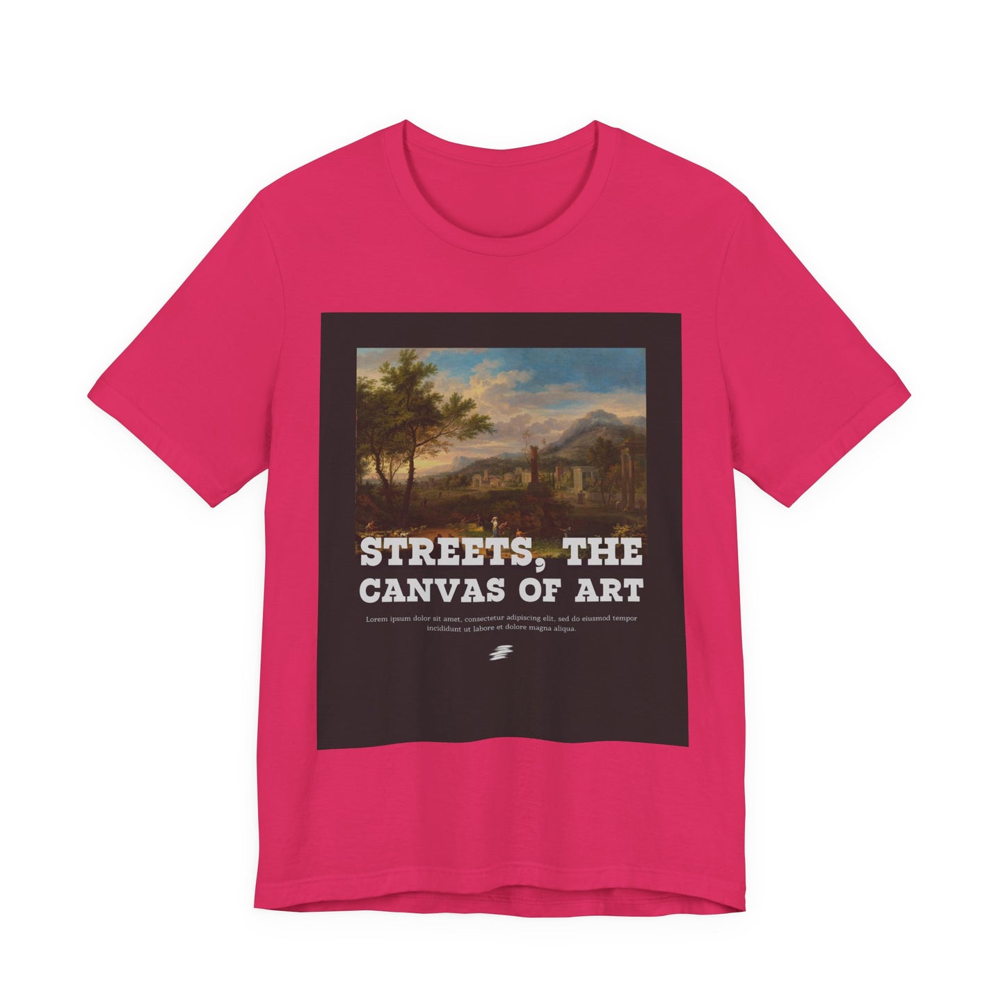 Artistic Graphic Tee - Streets, the Canvas of Art | Unisex Short Sleeve Shirt, Gift for Artists, Art Lovers, Casual Wear, Unique Gifts