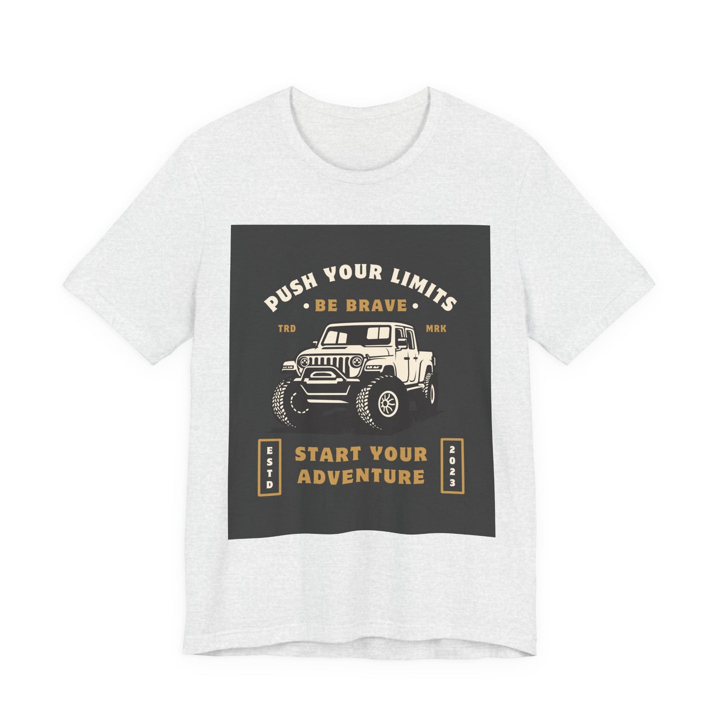 Push Your Limits Adventure-Inspiring Unisex Jersey Tee, Outdoor Shirt, Motivational T-Shirt, Gift for Adventurers, Hiking Apparel, Travel Tee
