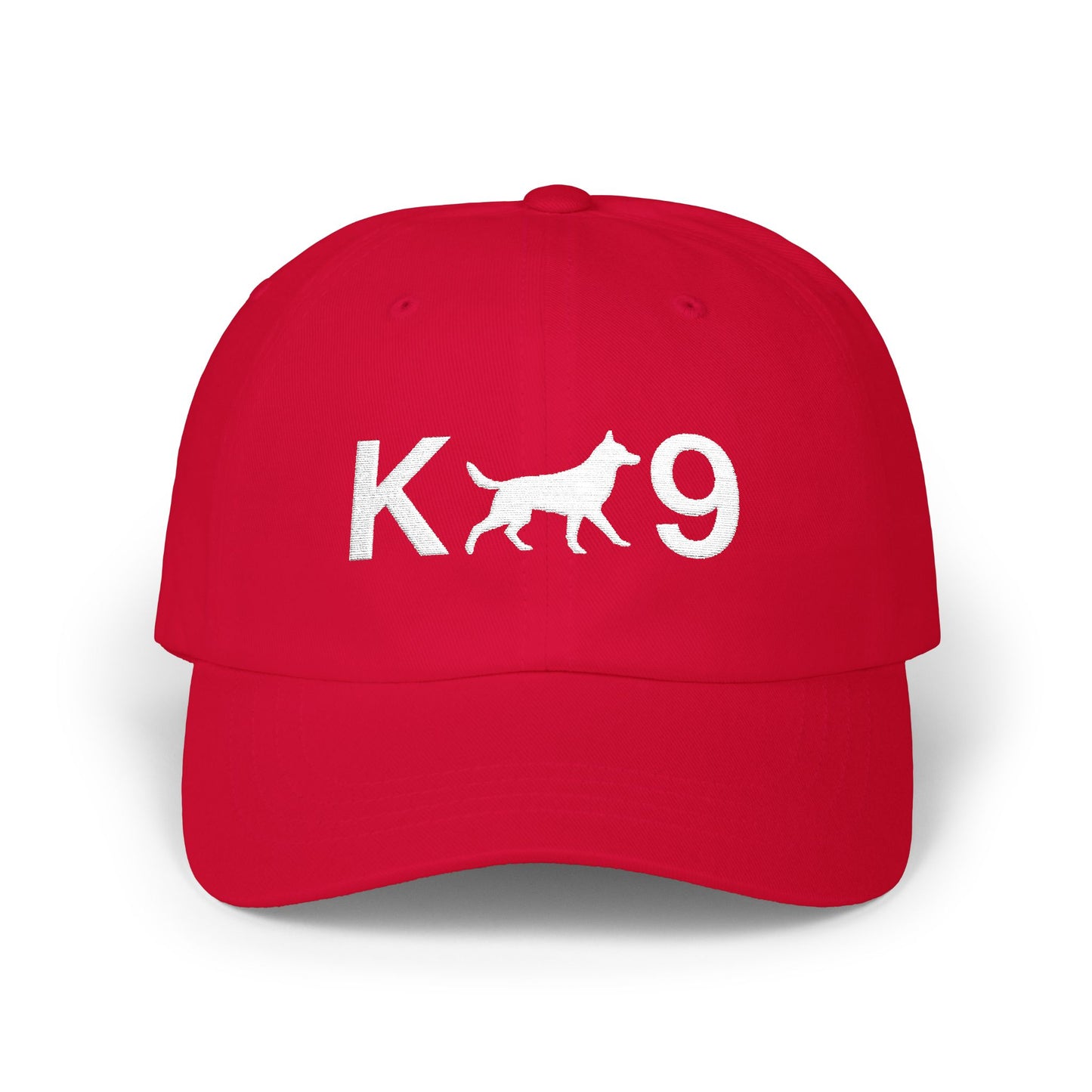 K9 Classic Embroidered Dad Cap, German Shepherd Hat, Unisex Adjustable Cap