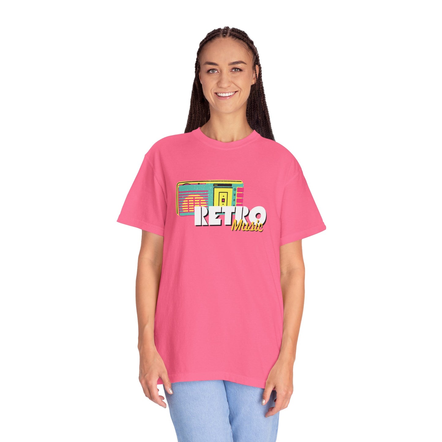 Retro Music T-Shirt, Vintage Style Tee, Unisex Garment-Dyed Shirt, Perfect for Music Lovers, Great for Festivals and Gifts