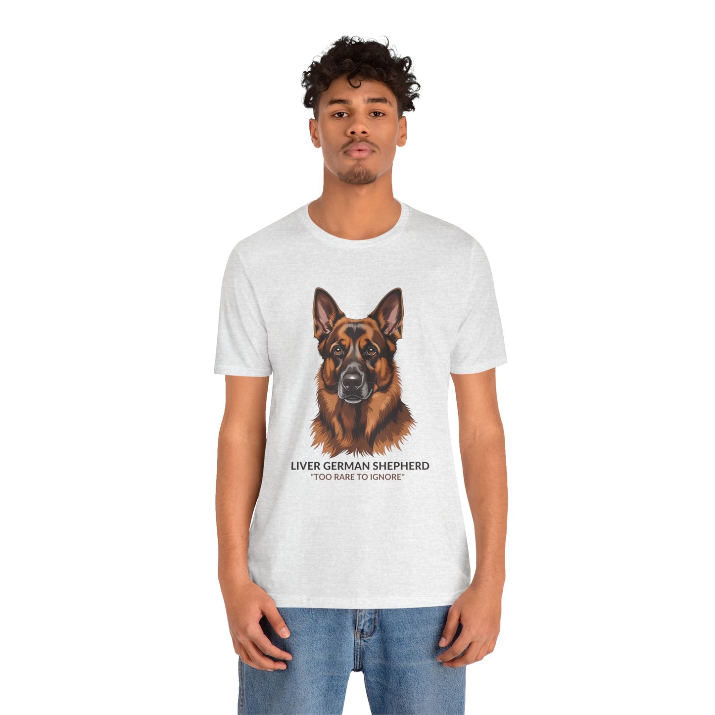 Liver German Shepherd Dog Lover Tee - To Rare To Ignore | Perfect Gift for Pet Owners, Animal Lover Merchandise, Casual Wear, Unique Dog Shirt