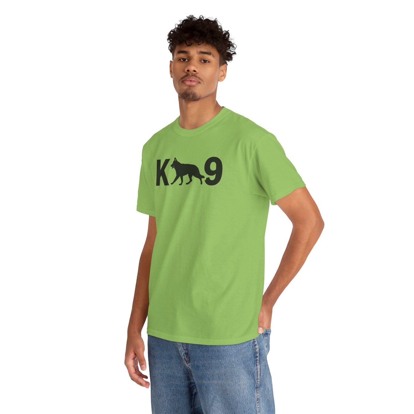 Black German Shepherd K9 Unisex Heavy Cotton Tee - Perfect for Dog Lovers, Pet Owners