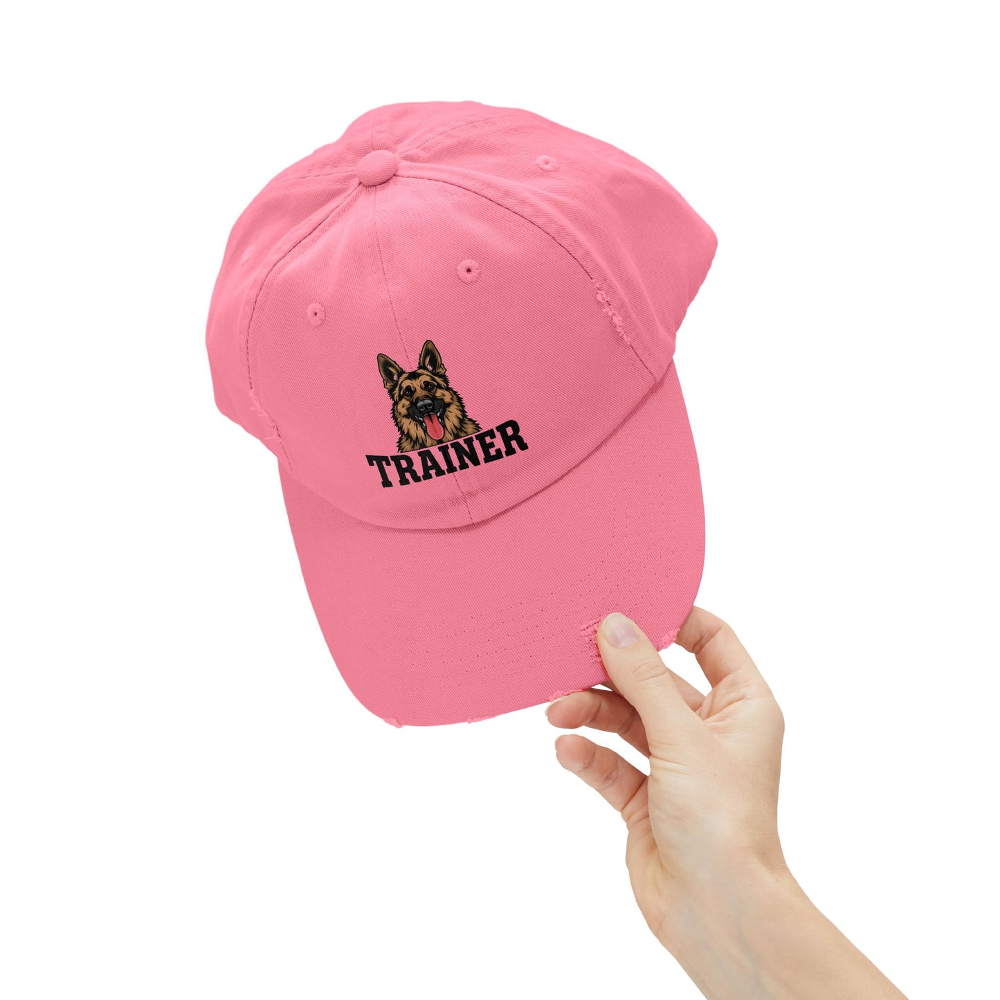 Unisex German Shepherd Trainer Cap, Distressed Hat for Dog Lovers, Perfect Gift for Trainers