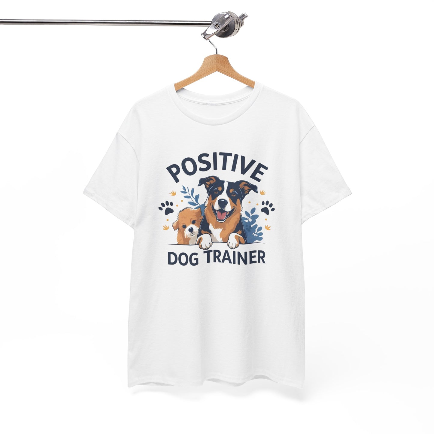 Positive Dog Trainer Tee, Dog Lover Gift, Unisex Cotton T-Shirt, Pet Training Apparel, Animal Care, Casual Dog Shirt
