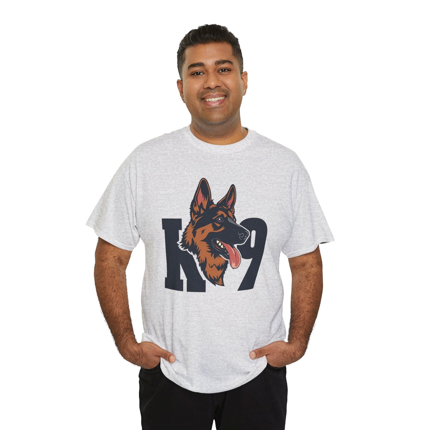 German Shepherd K9 Lover Unisex Heavy Cotton Tee | Dog Owner Gift, Dog Lover Apparel