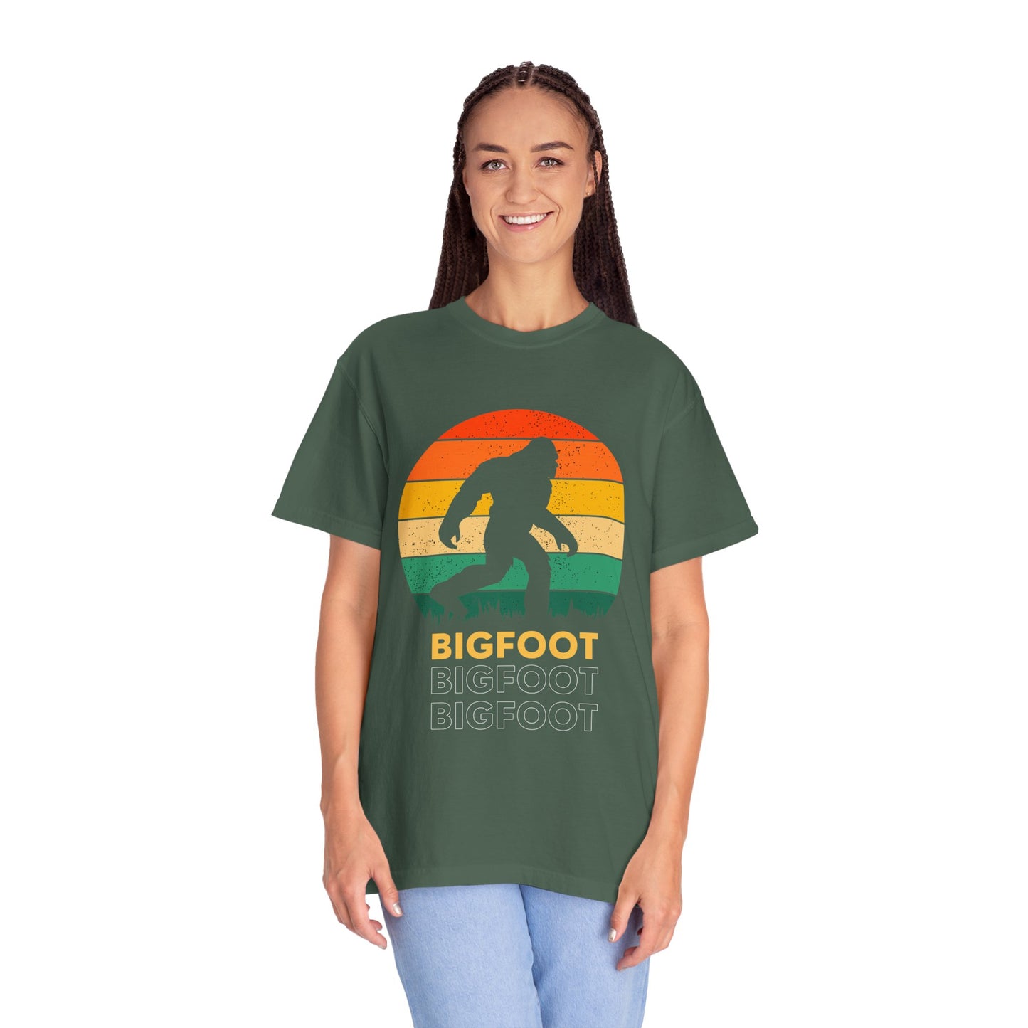Retro Bigfoot Unisex T-Shirt, Vintage Sasquatch Tee, Nature Lover Gift, Outdoor Adventure Apparel, Cool Summer Shirt