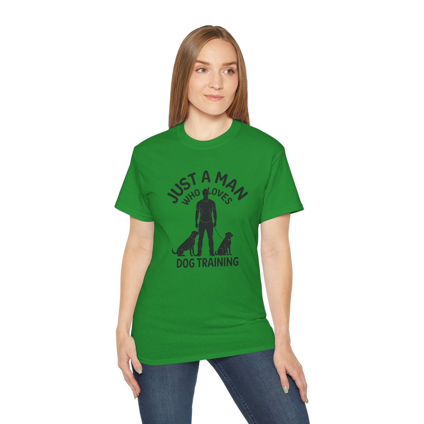 Unisex Dog Training Tee - Just A Man Who Loves Dog Training, Dog Lover Gift, Dog Owner Shirt, Casual Wear