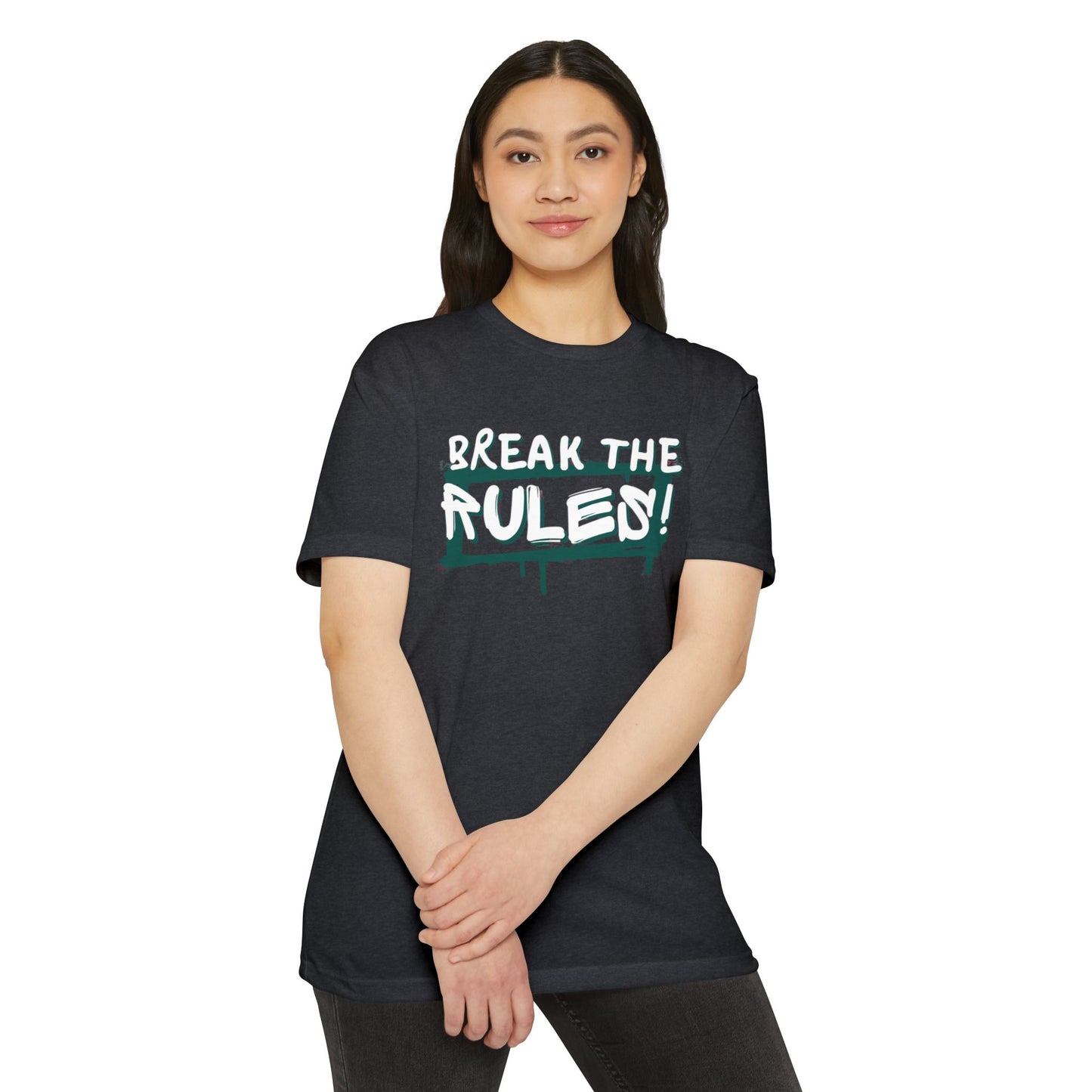Break the Rules Graphic Tee, Unisex T-Shirt for Trendsetters, Casual Everyday Wear, Gift for Teens, Fun Statement Shirt