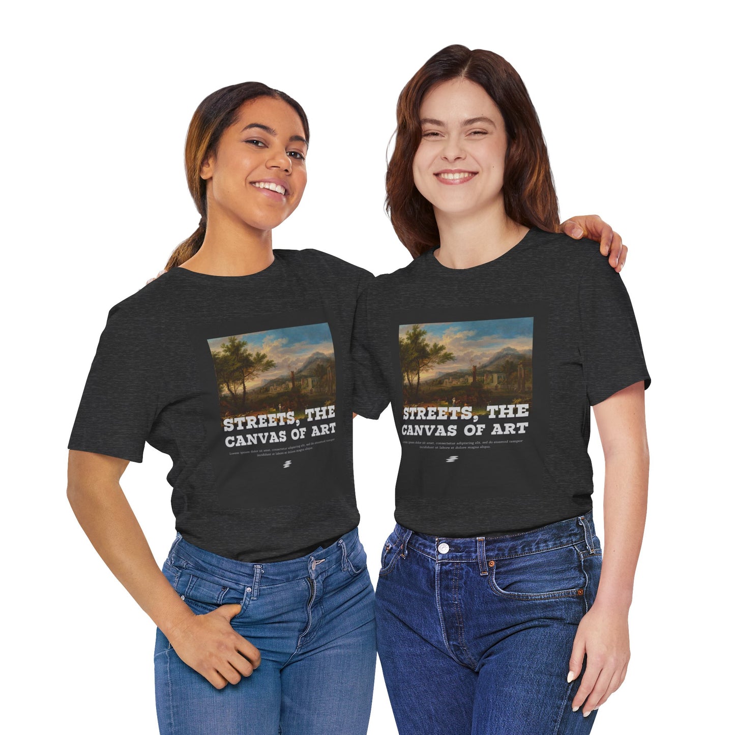 Artistic Graphic Tee - Streets, the Canvas of Art | Unisex Short Sleeve Shirt, Gift for Artists, Art Lovers, Casual Wear, Unique Gifts