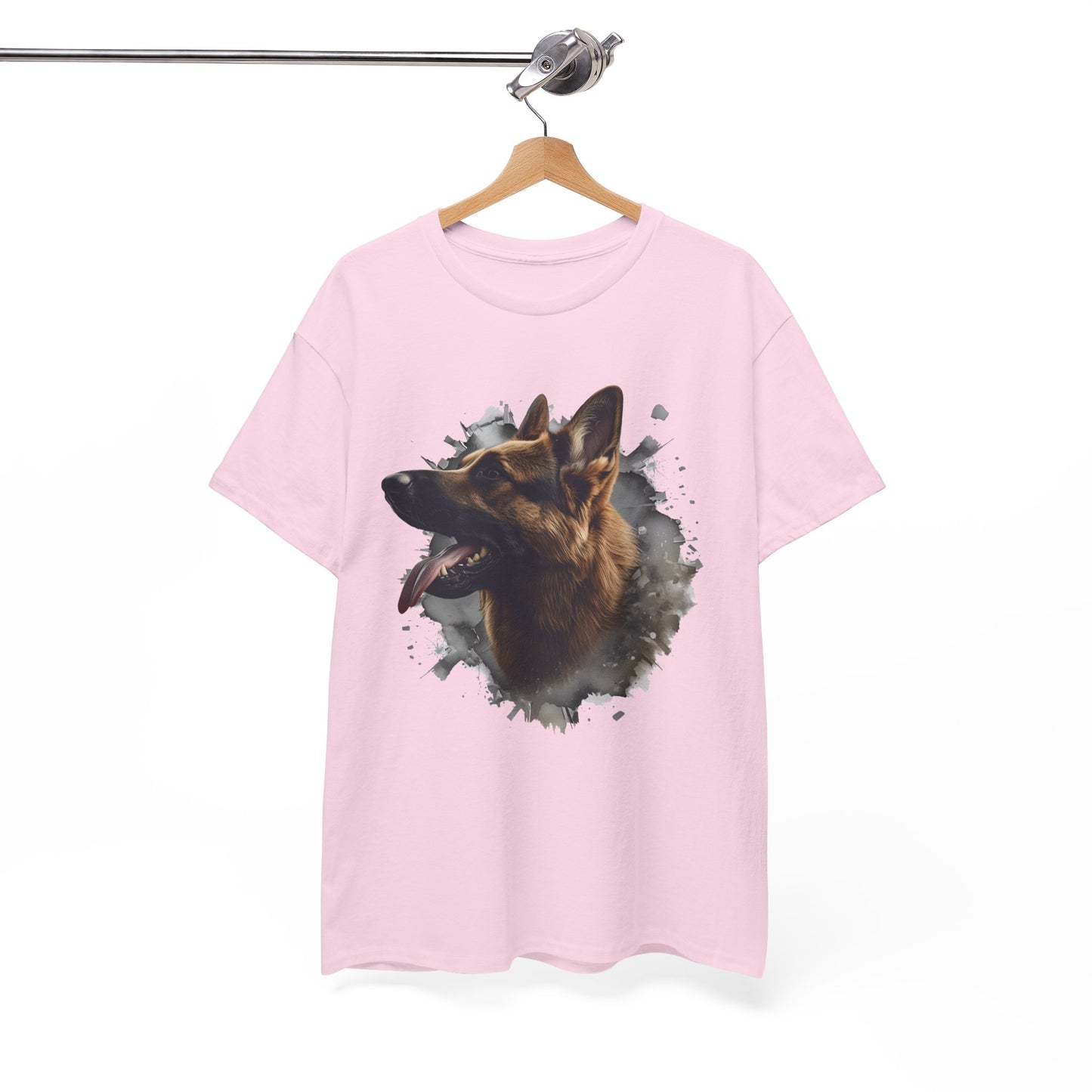 German Shepherd Lover Tee With 3D Design, Unisex Cotton Shirt, Dog T-Shirt, Pet Lovers Gift, Animal Enthusiast Apparel