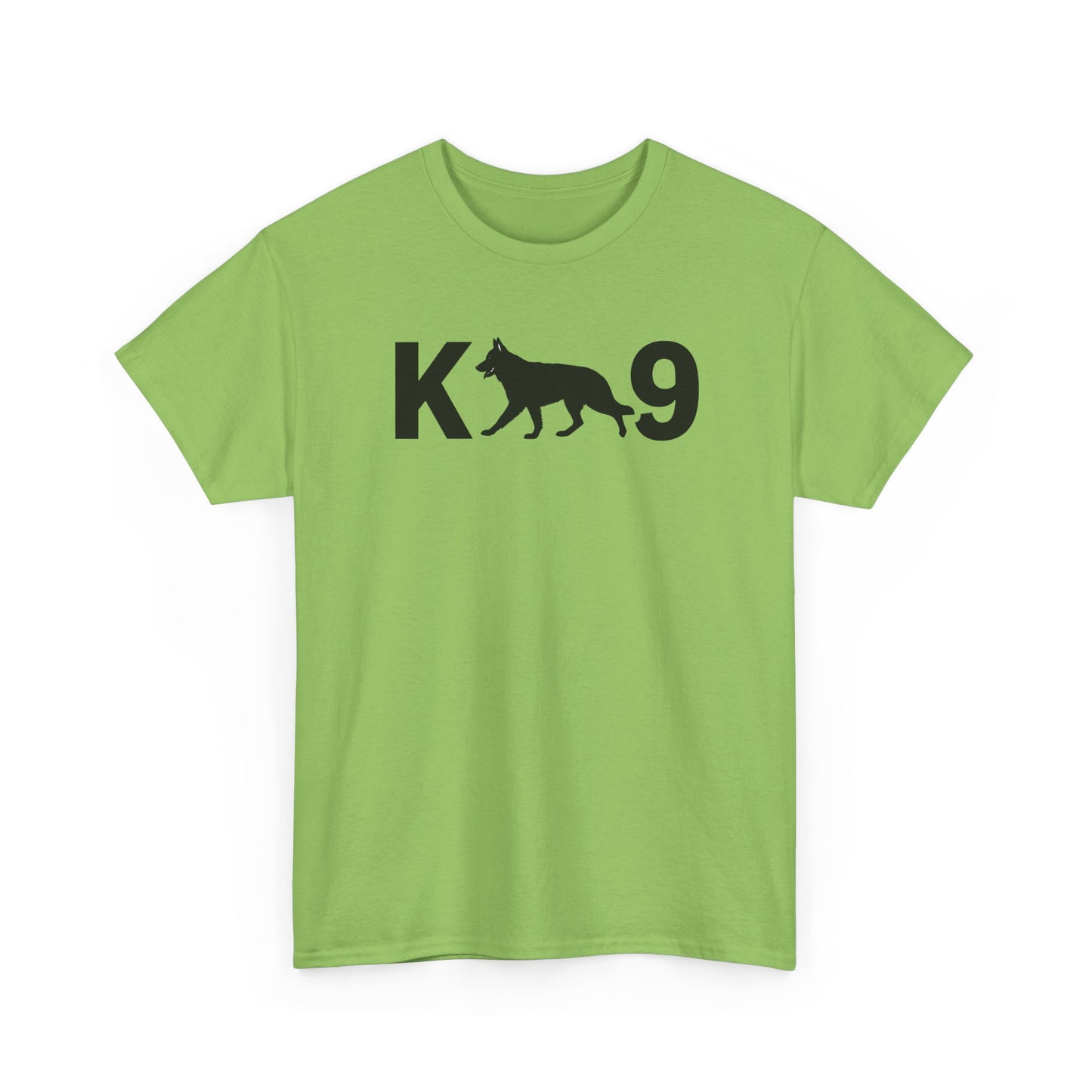 Black German Shepherd K9 Unisex Heavy Cotton Tee - Perfect for Dog Lovers, Pet Owners
