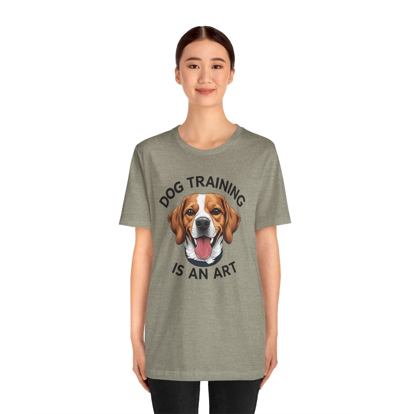 Dog Training is An Art Tee - Unisex Jersey Short Sleeve, Gift for Dog Lovers, Training T-Shirt, Dog Owner Apparel, Cute Canine Shirt