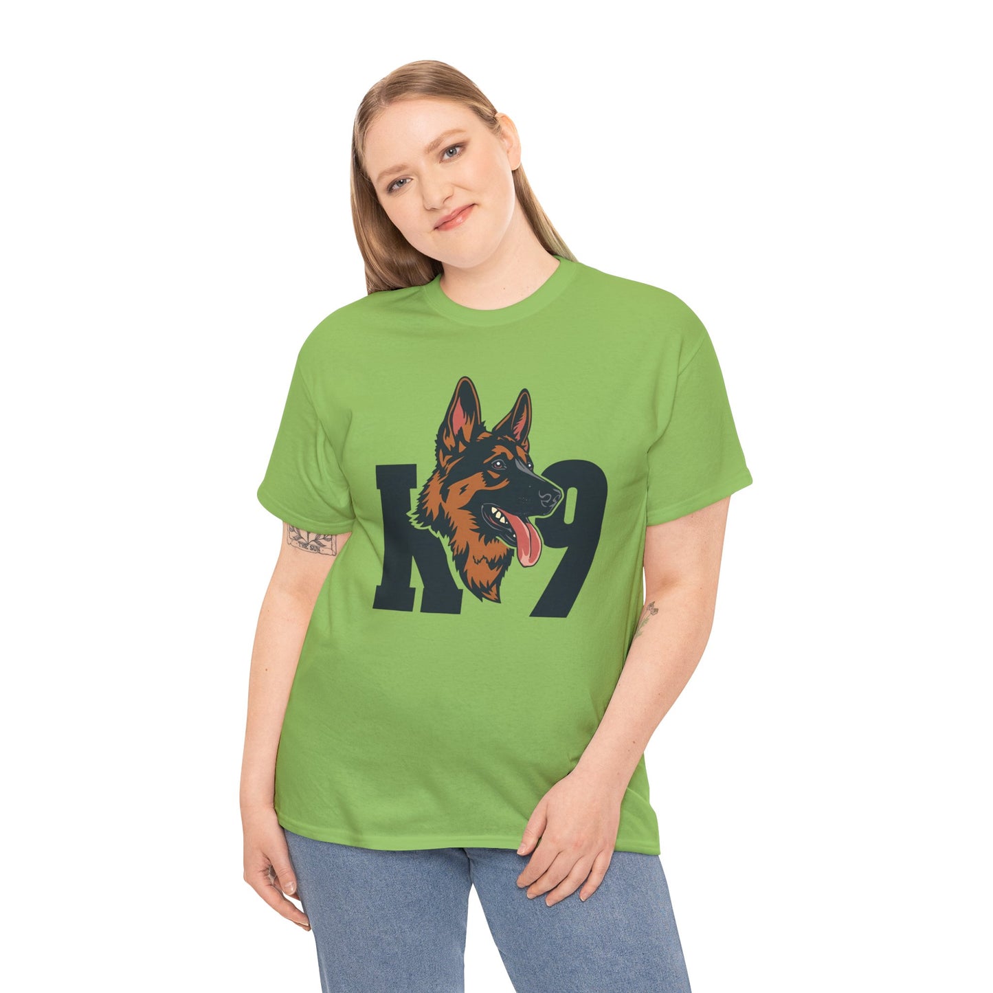 German Shepherd K9 Lover Unisex Heavy Cotton Tee | Dog Owner Gift, Dog Lover Apparel