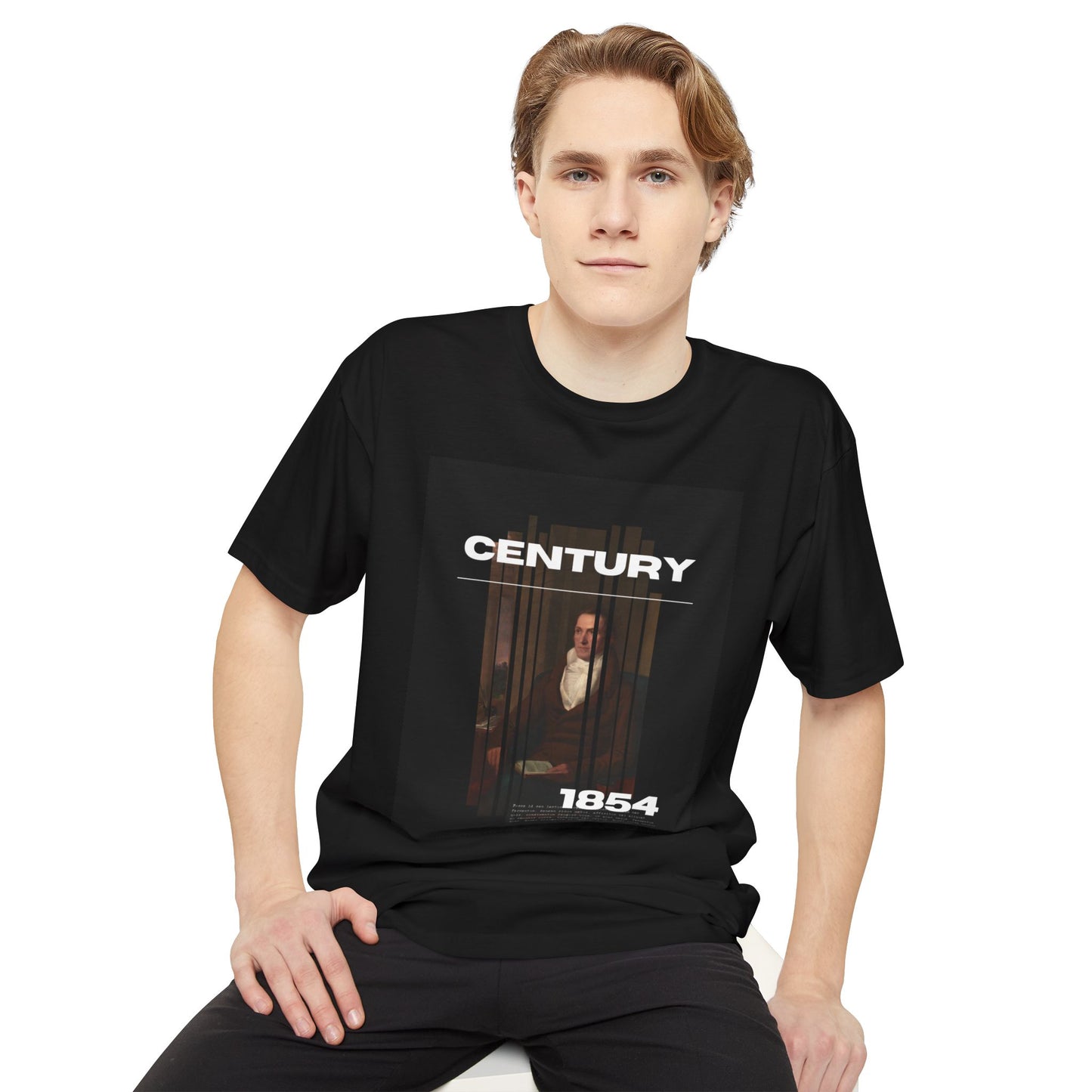 Urban Graphic Tee - Century 1854, Unisex Long Body Tee, Casual Streetwear, Perfect Gift for Art Lovers, Hipster Fashion