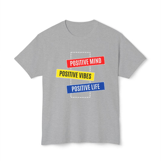 Positive Mind, Vibe, Life Graphic T-Shirt, Comfort Tee, Motivational Shirt, Inspirational Gift, Unisex Casual Wear
