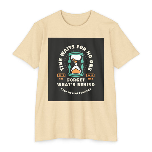 Inspirational Unisex T-Shirt: 'Time Waits for No One' - Motivational Tee, Casual Everyday Wear, Gift for Friends, Positive Message