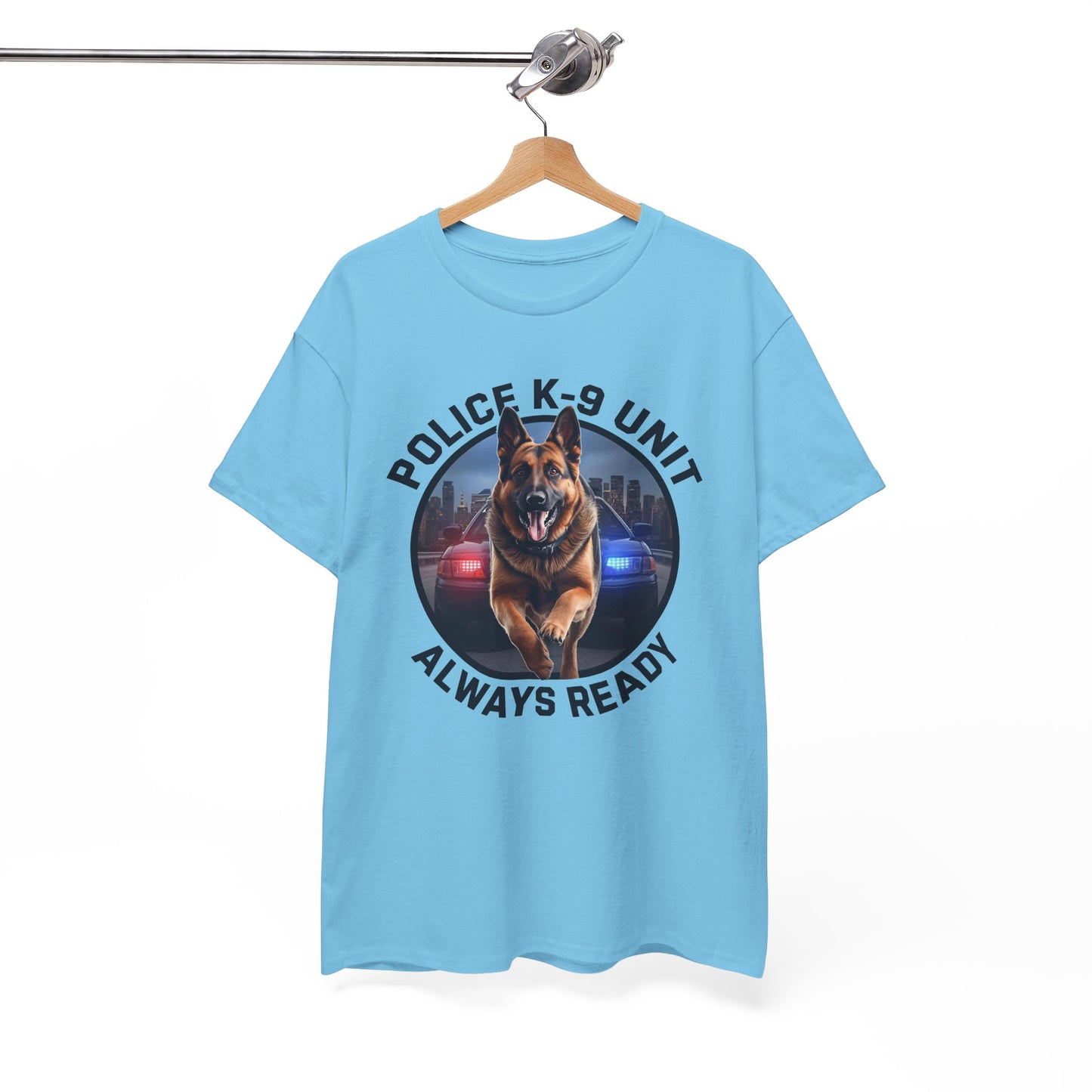 Police K-9 Unit Tee, Always Ready Graphic Tee, Dog Lover Gift, Police Support Shirt, Police Dog Merchandise