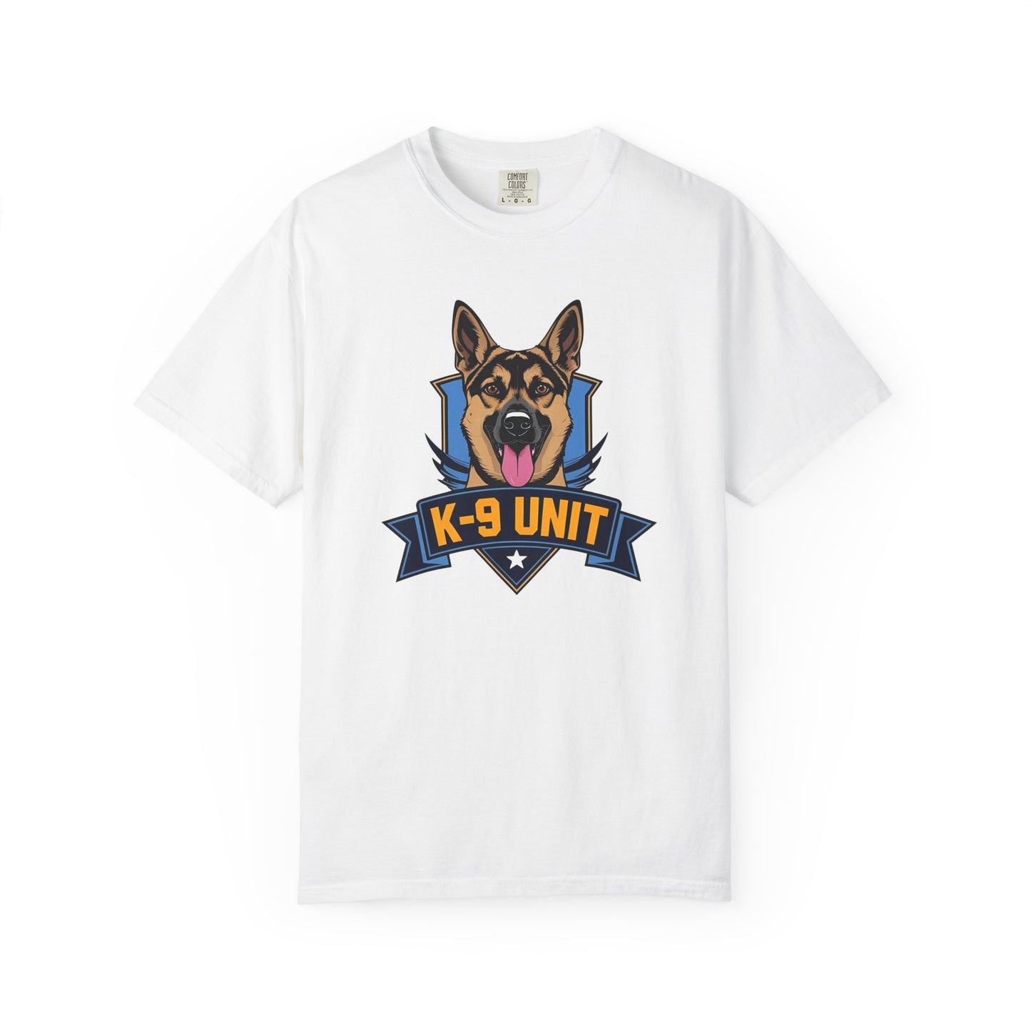 K-9 Unit Unisex Garment-Dyed T-shirt for Dog Lovers, Pet Owner Gift, Casual Wear