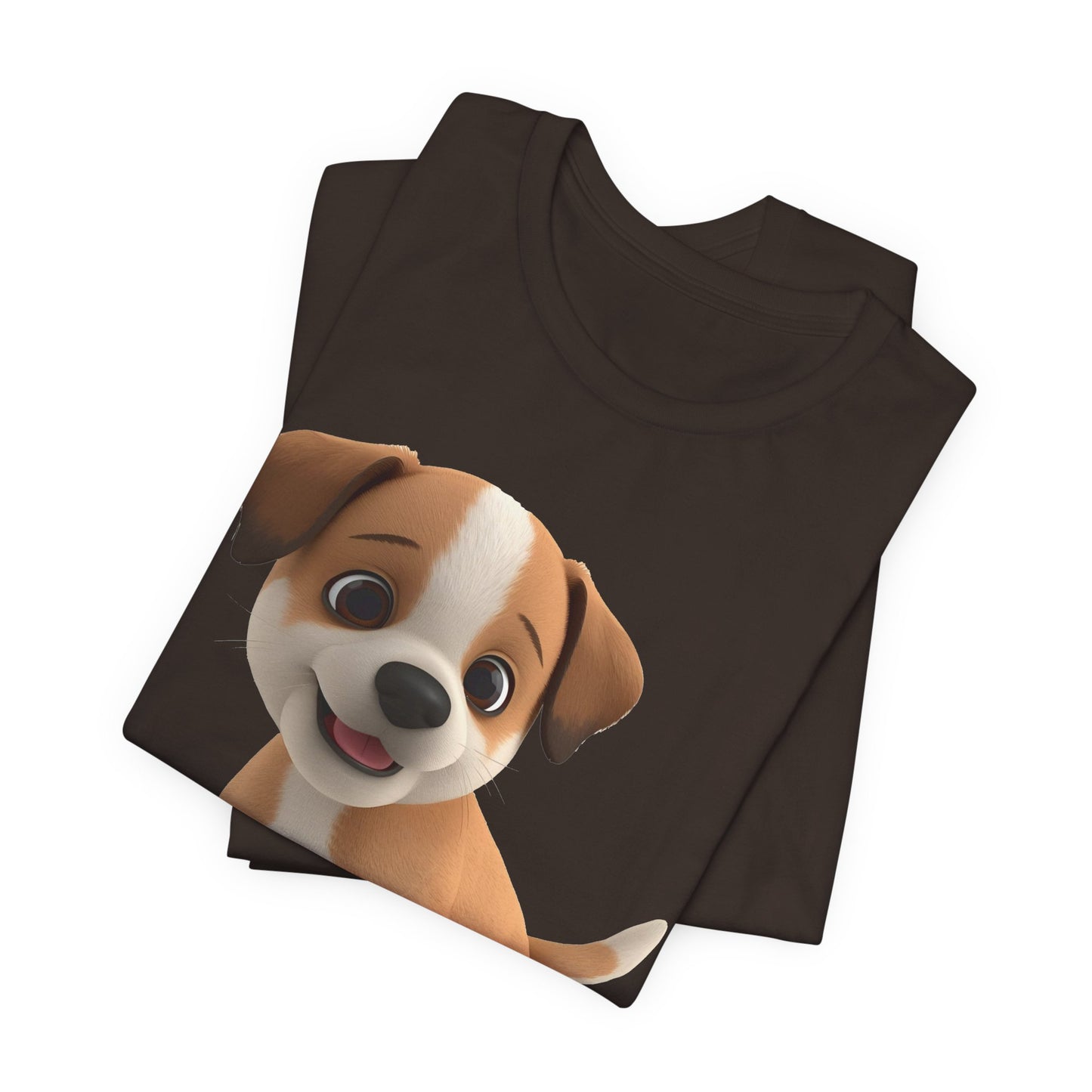 Cute Dog 3D Graphic Tee, Fun Animal Shirt, Dog Lover Gift, Playful Fashion Statement
