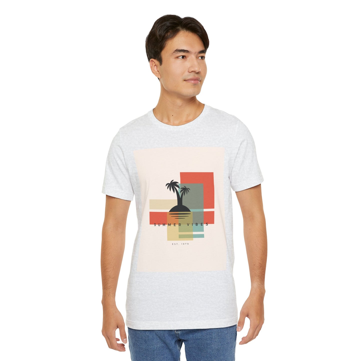 Tropical Sunset Tee, Summer Vibes Shirt, Vacation Outfit, Unisex Graphic Tee, Gift for Beach Lovers, Casual Wear