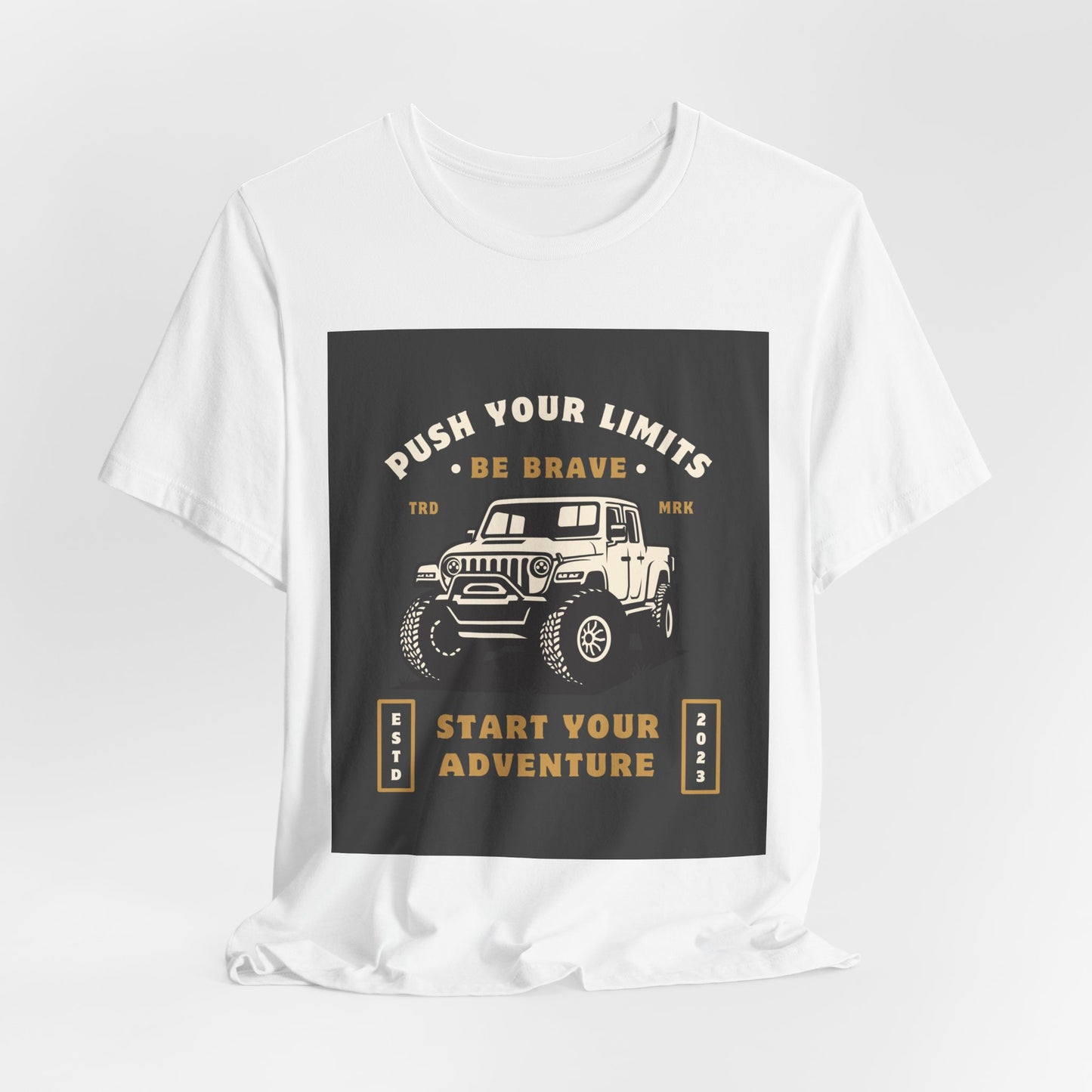 Push Your Limits Adventure-Inspiring Unisex Jersey Tee, Outdoor Shirt, Motivational T-Shirt, Gift for Adventurers, Hiking Apparel, Travel Tee