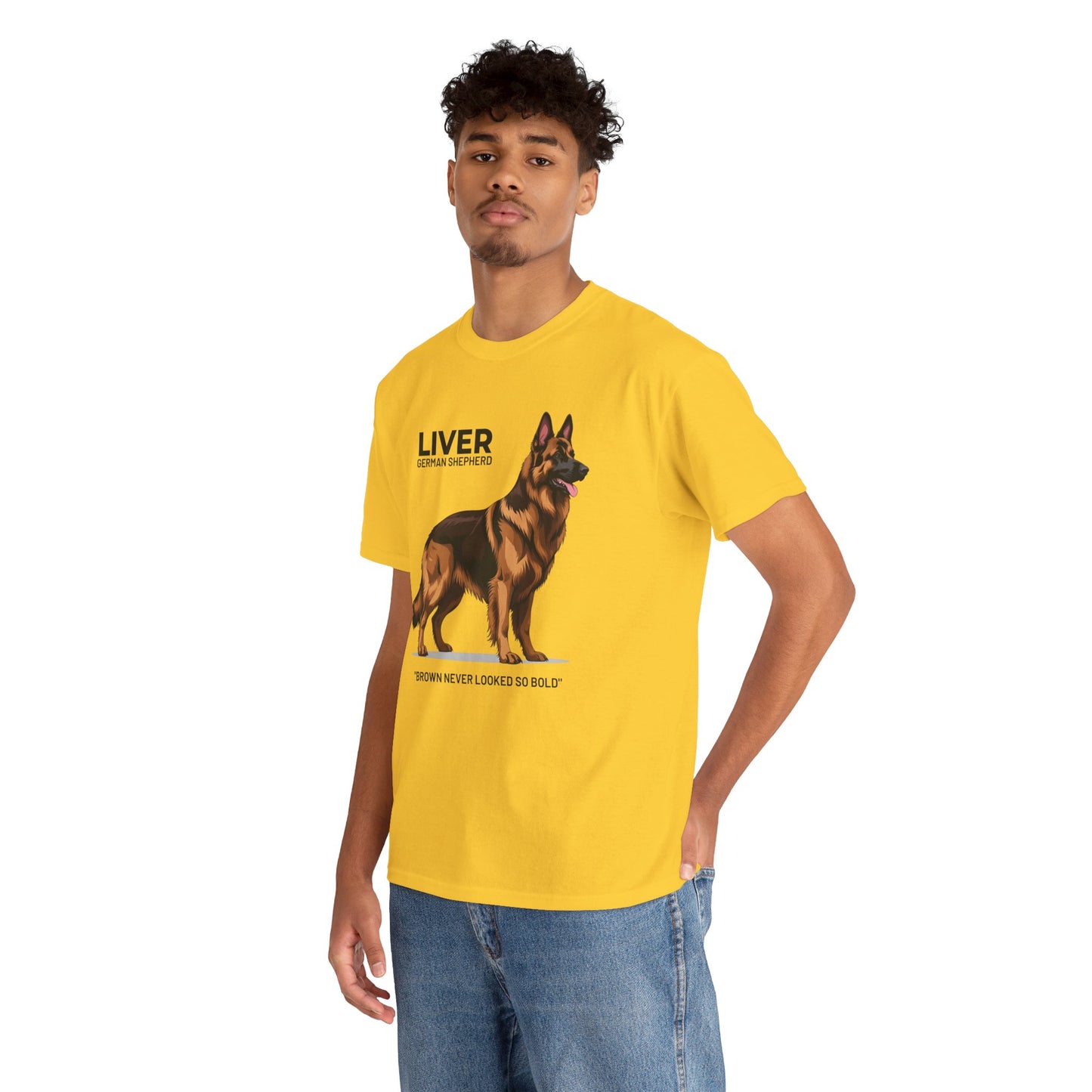 Liver German Shepherd Lover Tee - Brown Never Looked So Bold | Dog Owner Gift, Pet Parent Shirt, Animal Lover Apparel