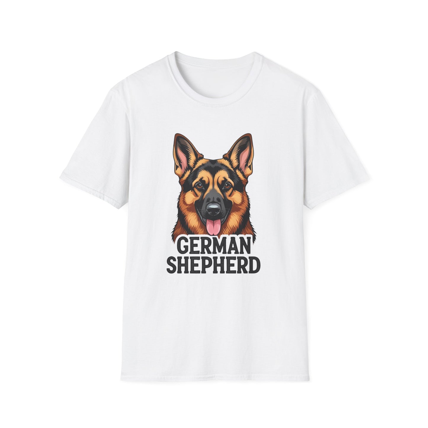 German Shepherd Unisex T-Shirt, Dog Lover Gift, Pet Parent Apparel, Cute Animal Shirt, Birthday Gift Idea, Casual Wear