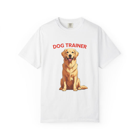 Dog Trainer Unisex Garment-Dyed T-Shirt | Perfect Gift for Dog Lovers, Pet Owners, Trainers, Birthdays, and Everyday Use