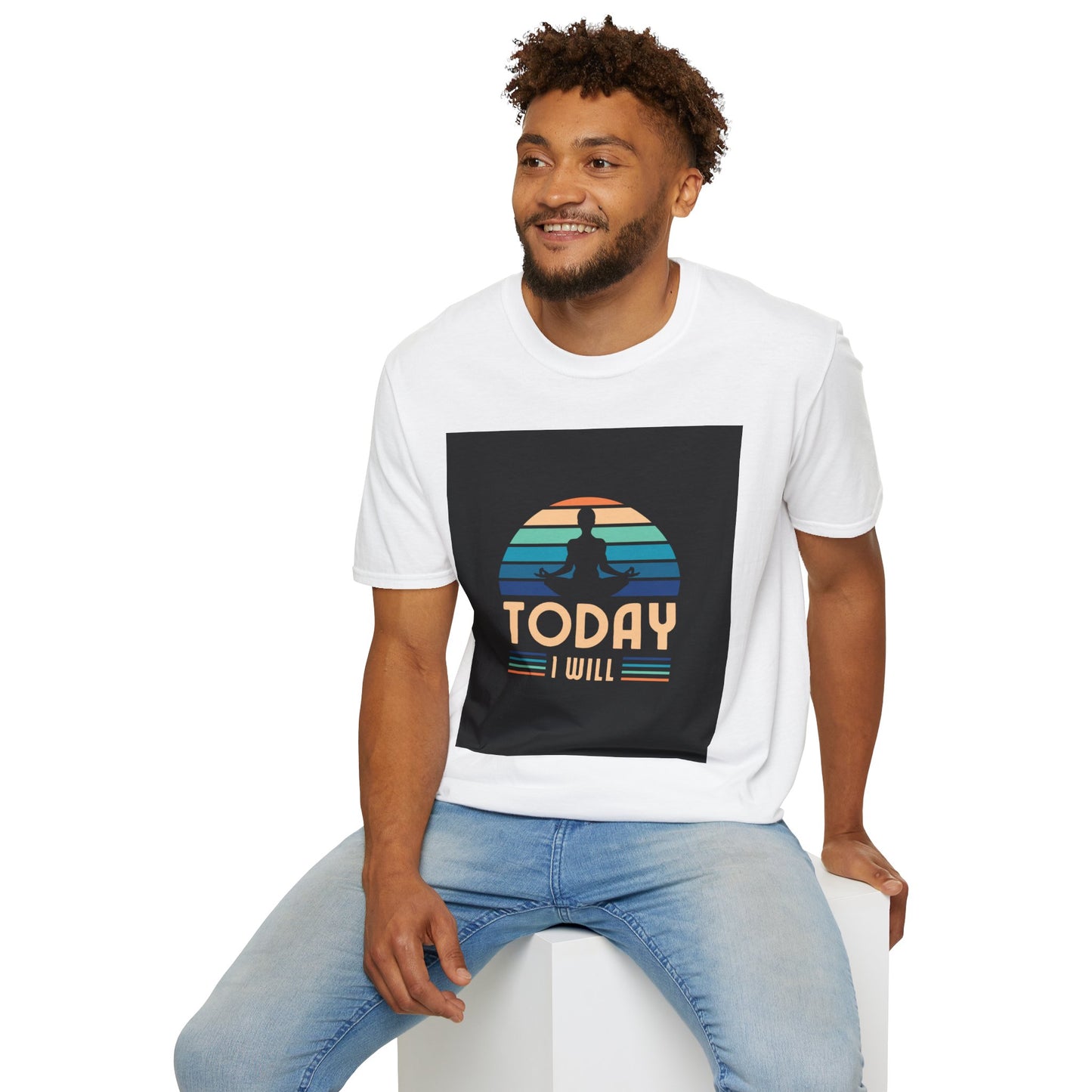 Mindfulness Motivation Unisex T-Shirt, Positive Quote Today I Will Shirt, Inspirational Graphic Tee, Yoga Apparel, Gift for Meditation Lovers