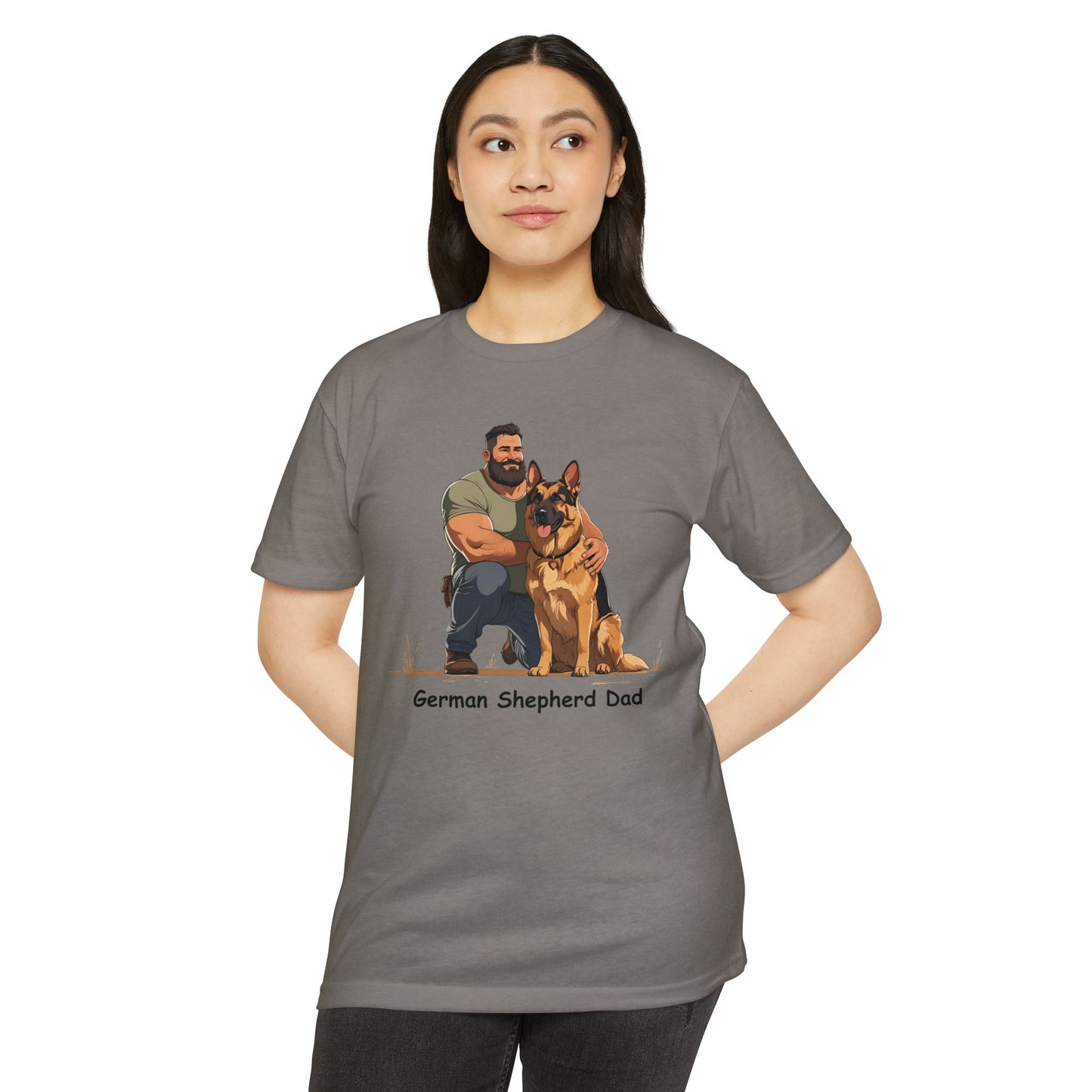 German Shepherd Dad Unisex T-Shirt, Dog Lover Shirt, Pet Owner Gift, Father's Day Tee, Animal Rescue Support